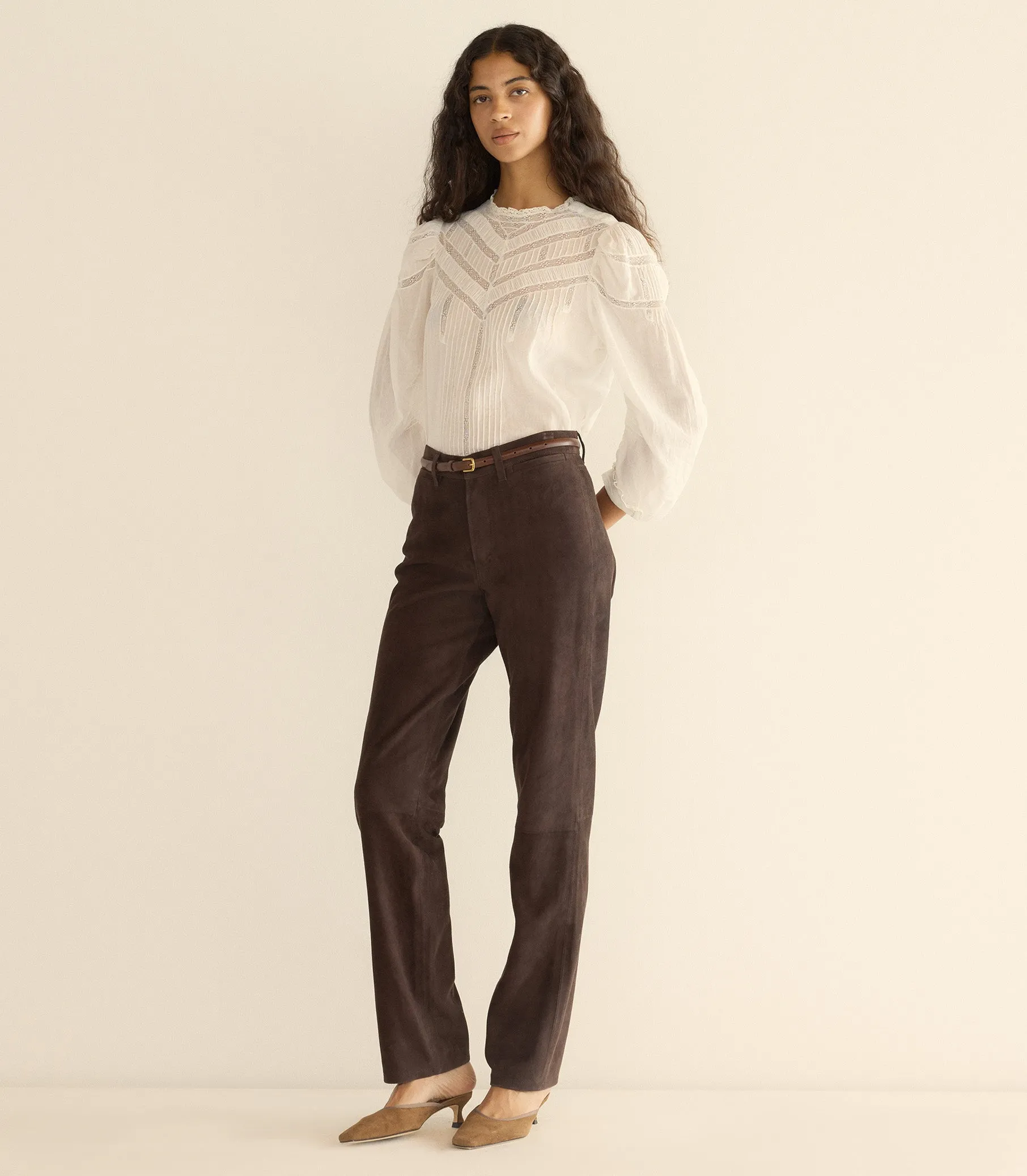 CHEVALIER PANT -- DEEP CHOCOLATE sold by Doen product image thumbnail 5