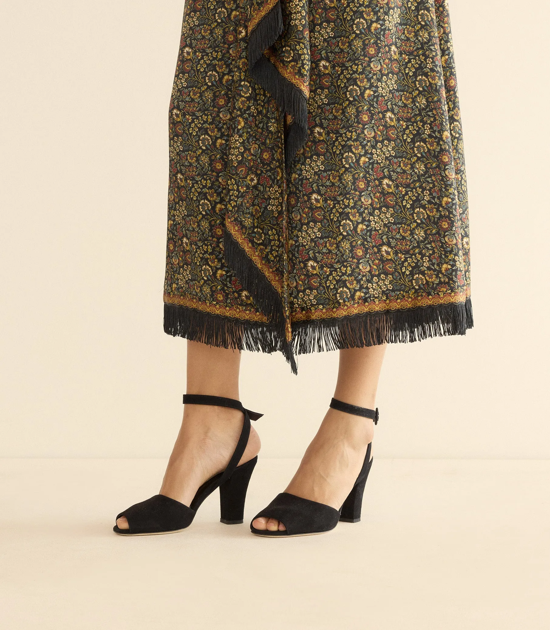 CARLA HEEL -- BLACK SUEDE sold by Doen product image thumbnail 4