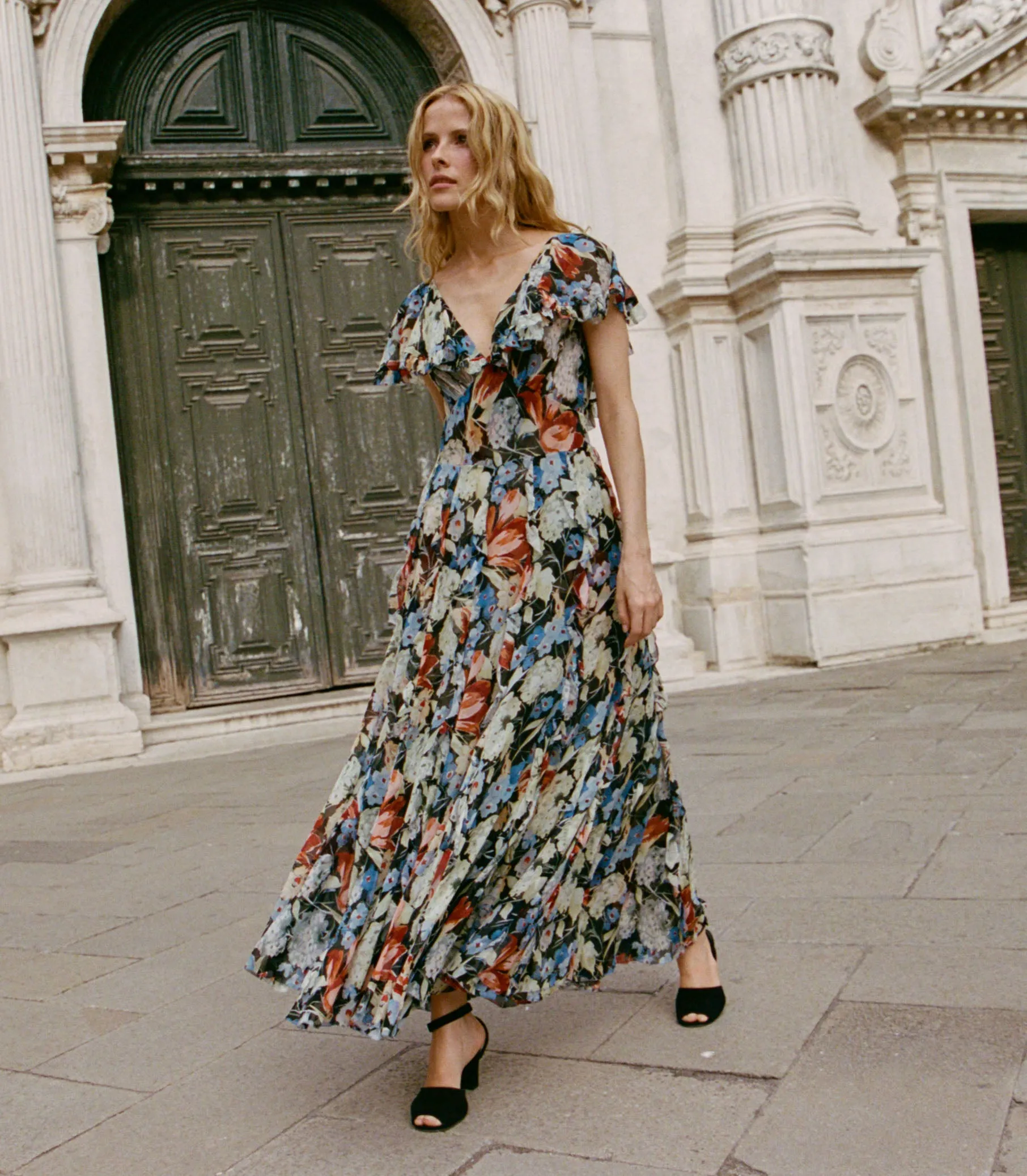 CARLA HEEL -- BLACK SUEDE sold by Doen product image thumbnail 2