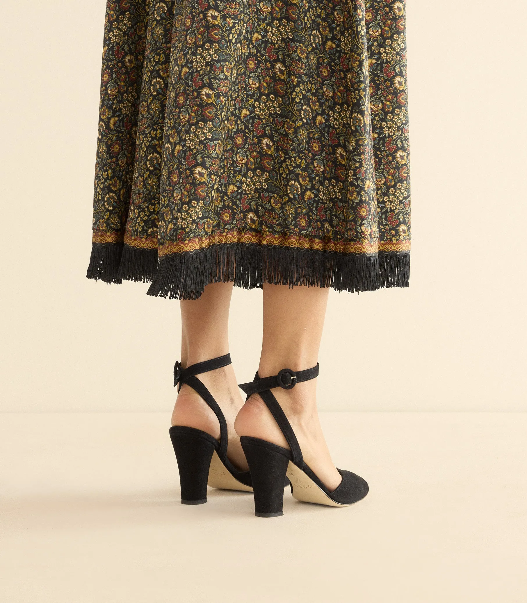 CARLA HEEL -- BLACK SUEDE sold by Doen product image thumbnail 5