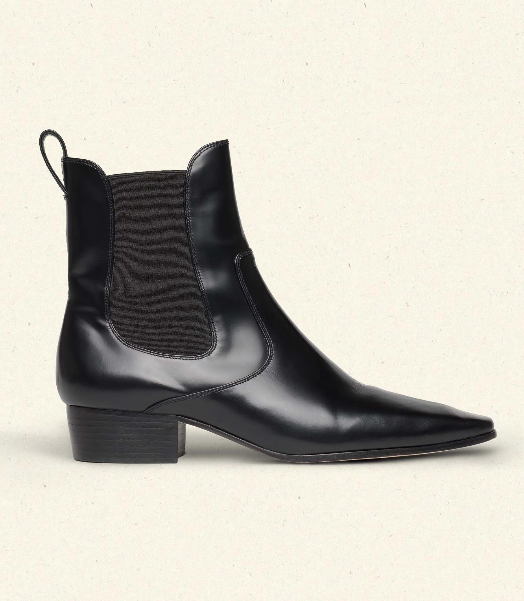 NORMANDY BOOT -- BLACK BOX CALF sold by Doen product image thumbnail 4