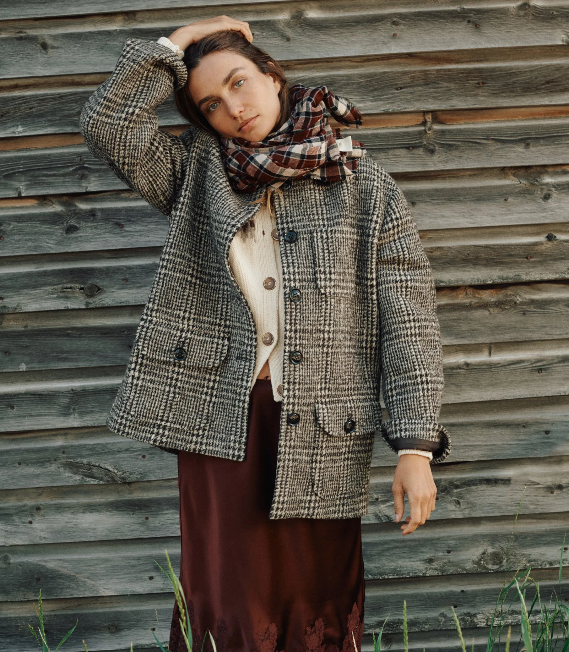 LANGSTON JACKET -- LASCELLE HOUNDSTOOTH CHECK sold by Doen product image thumbnail 5