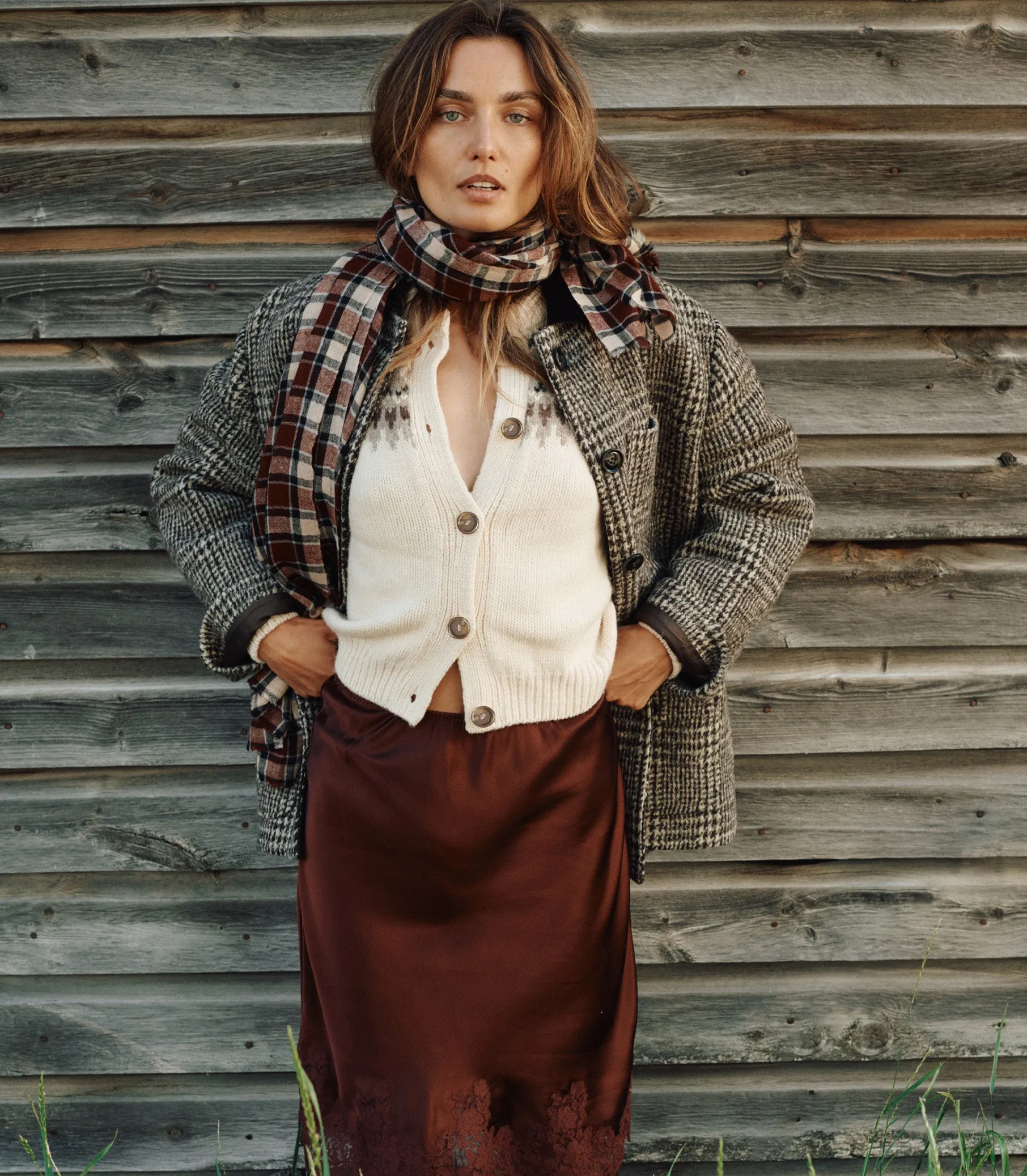 LANGSTON JACKET -- LASCELLE HOUNDSTOOTH CHECK sold by Doen product image thumbnail 4