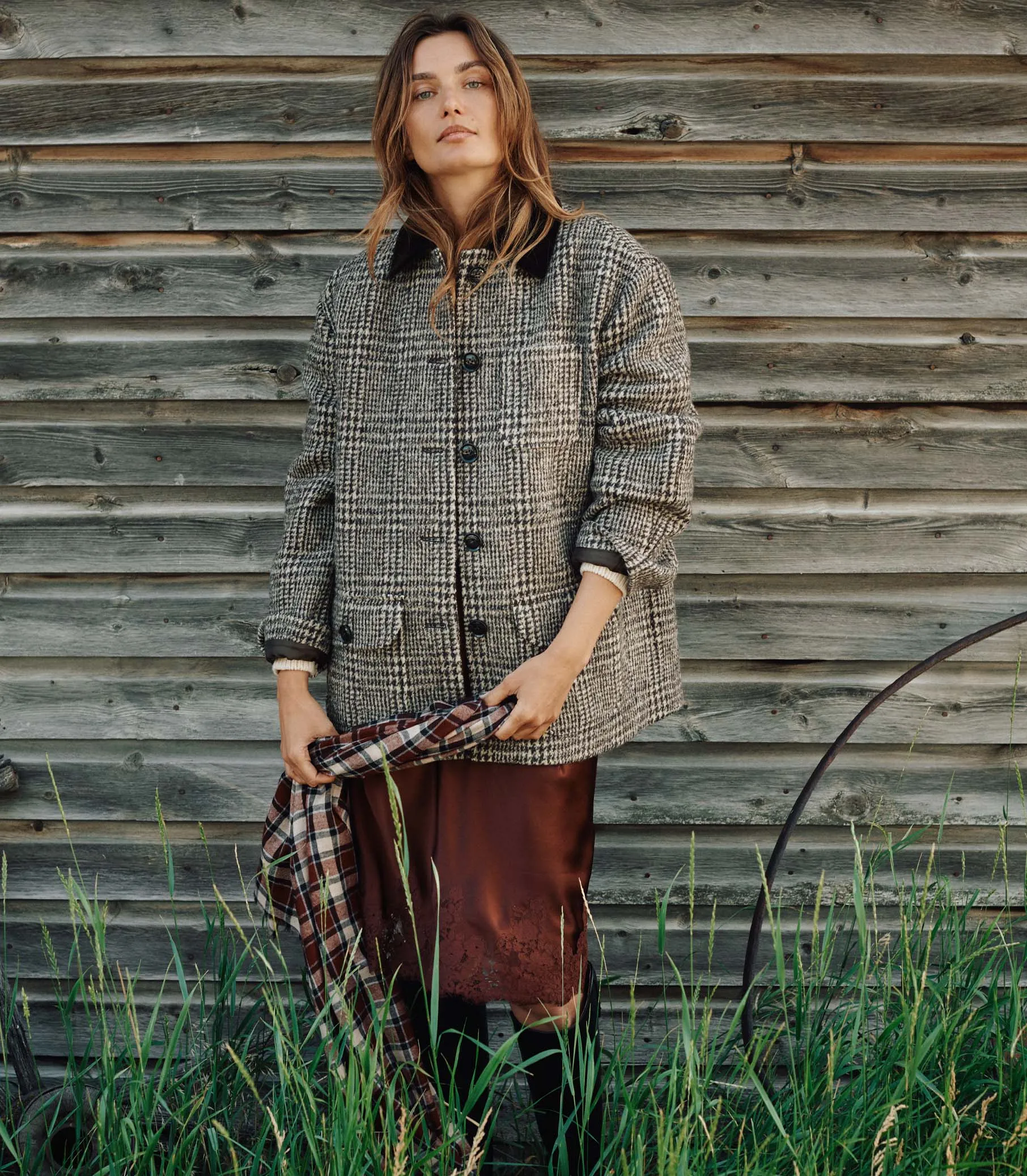 LANGSTON JACKET -- LASCELLE HOUNDSTOOTH CHECK sold by Doen product image thumbnail 3