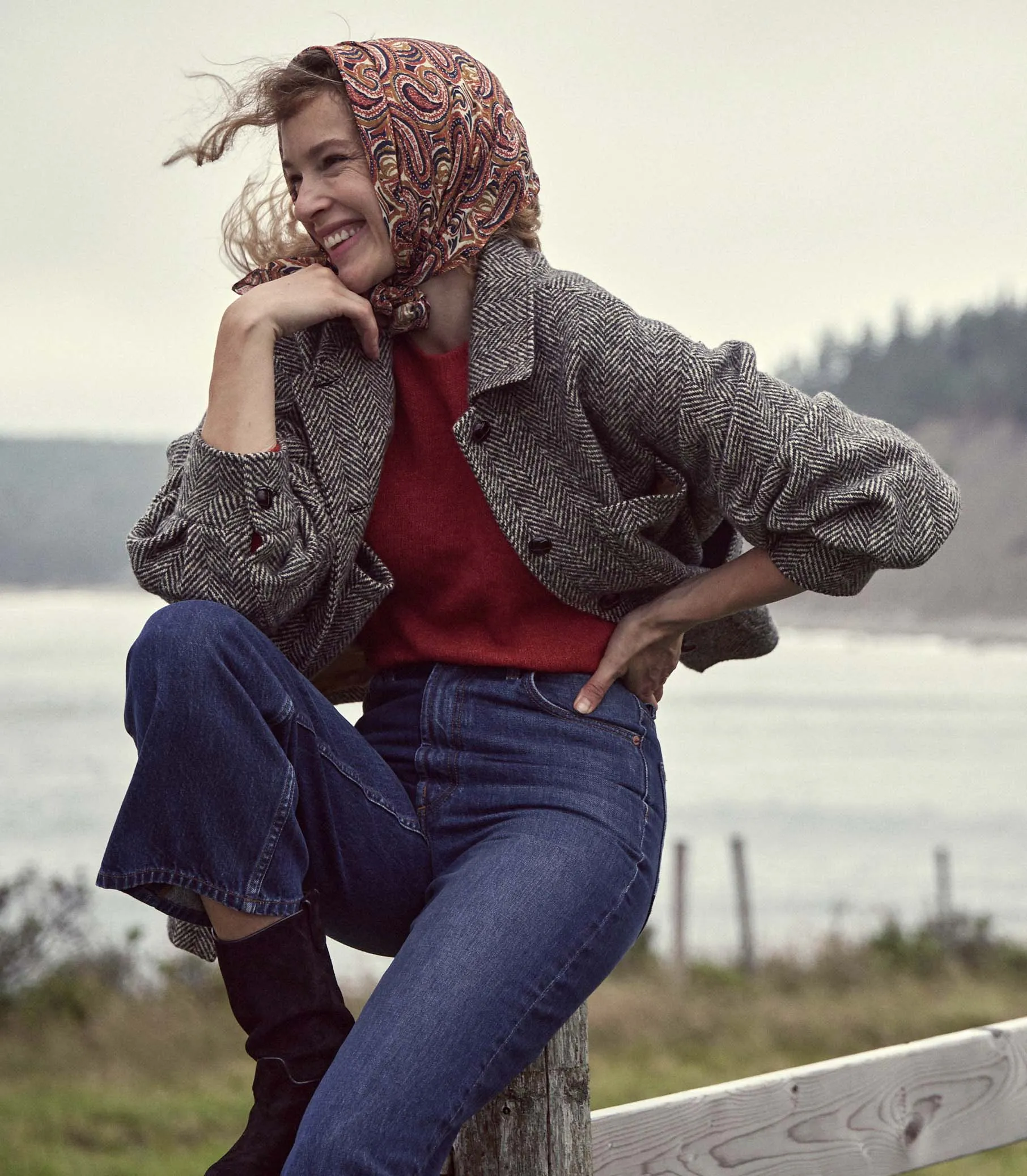 HMD -- CLYDE JACKET -- HERRINGBONE sold by Doen product image thumbnail 4