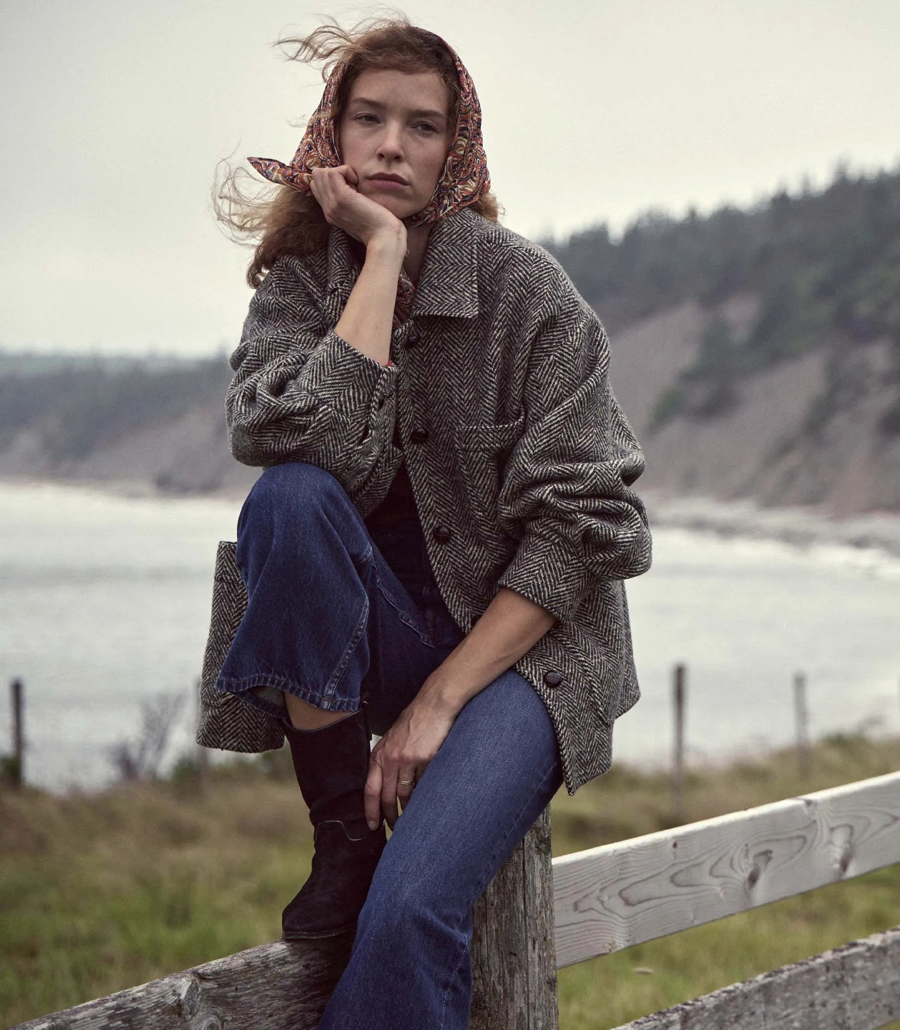 HMD -- CLYDE JACKET -- HERRINGBONE sold by Doen product image thumbnail 2