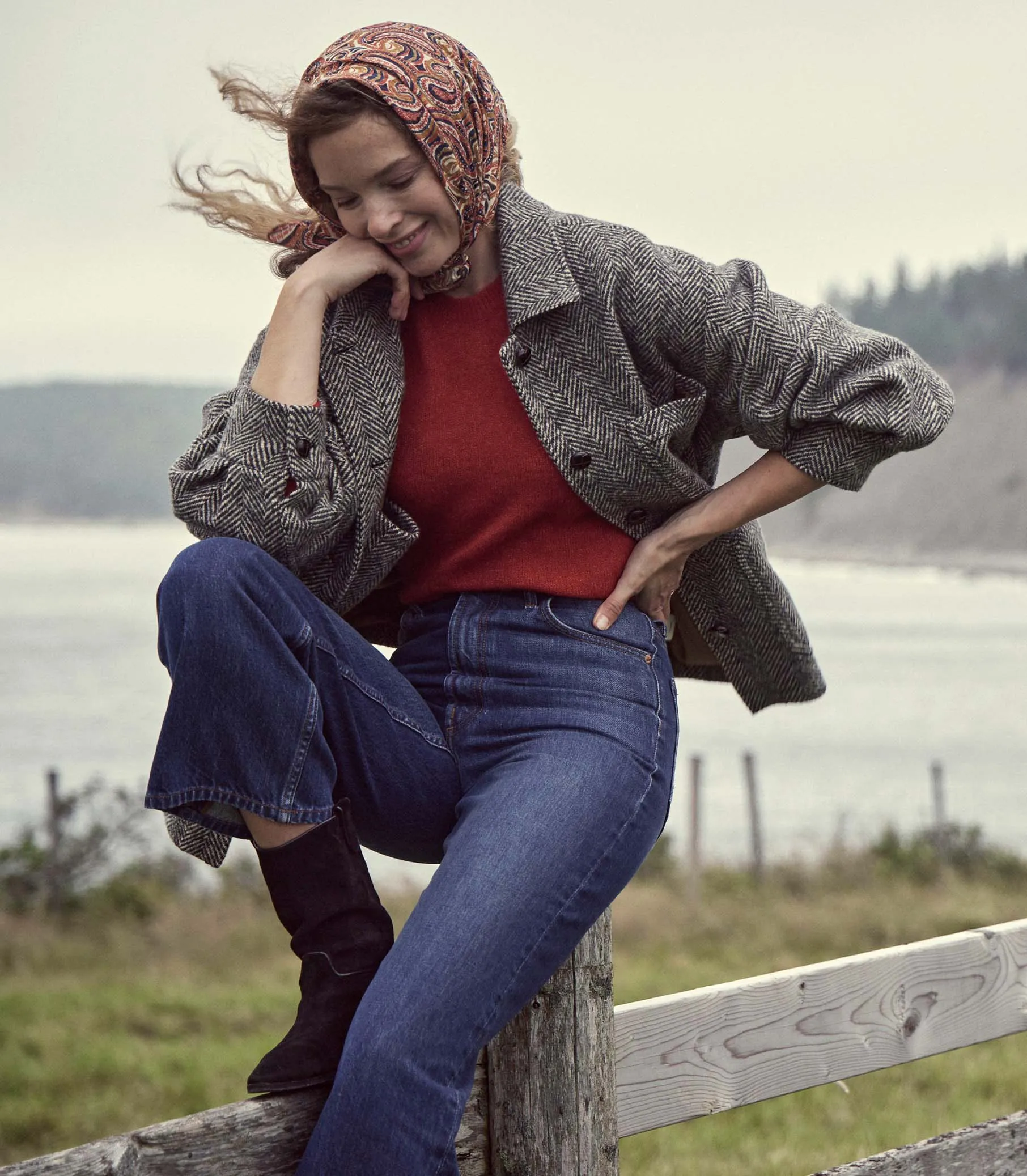 HMD -- CLYDE JACKET -- HERRINGBONE sold by Doen product image thumbnail 3