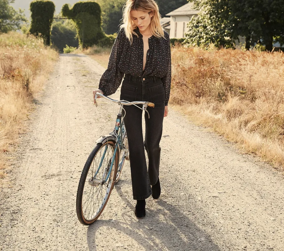 HMD -- MARITIME JEAN -- WASHED OUT BLACK sold by Doen