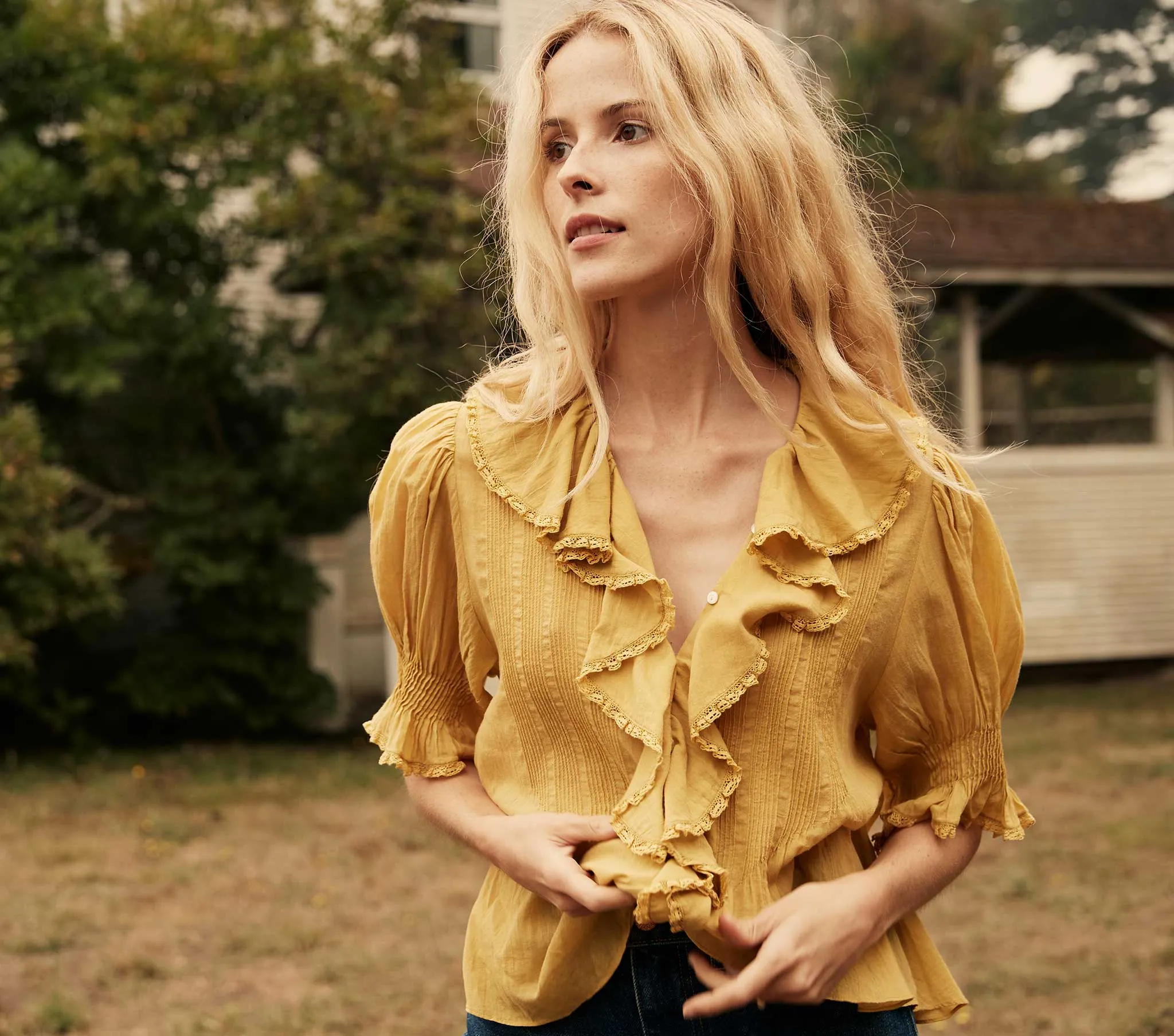 HMD -- HENRI TOP -- WHEAT sold by Doen product image thumbnail 2