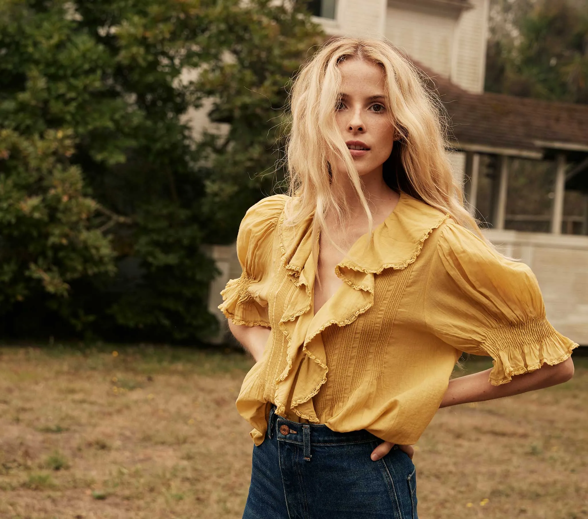 HMD -- HENRI TOP -- WHEAT sold by Doen product image thumbnail 3