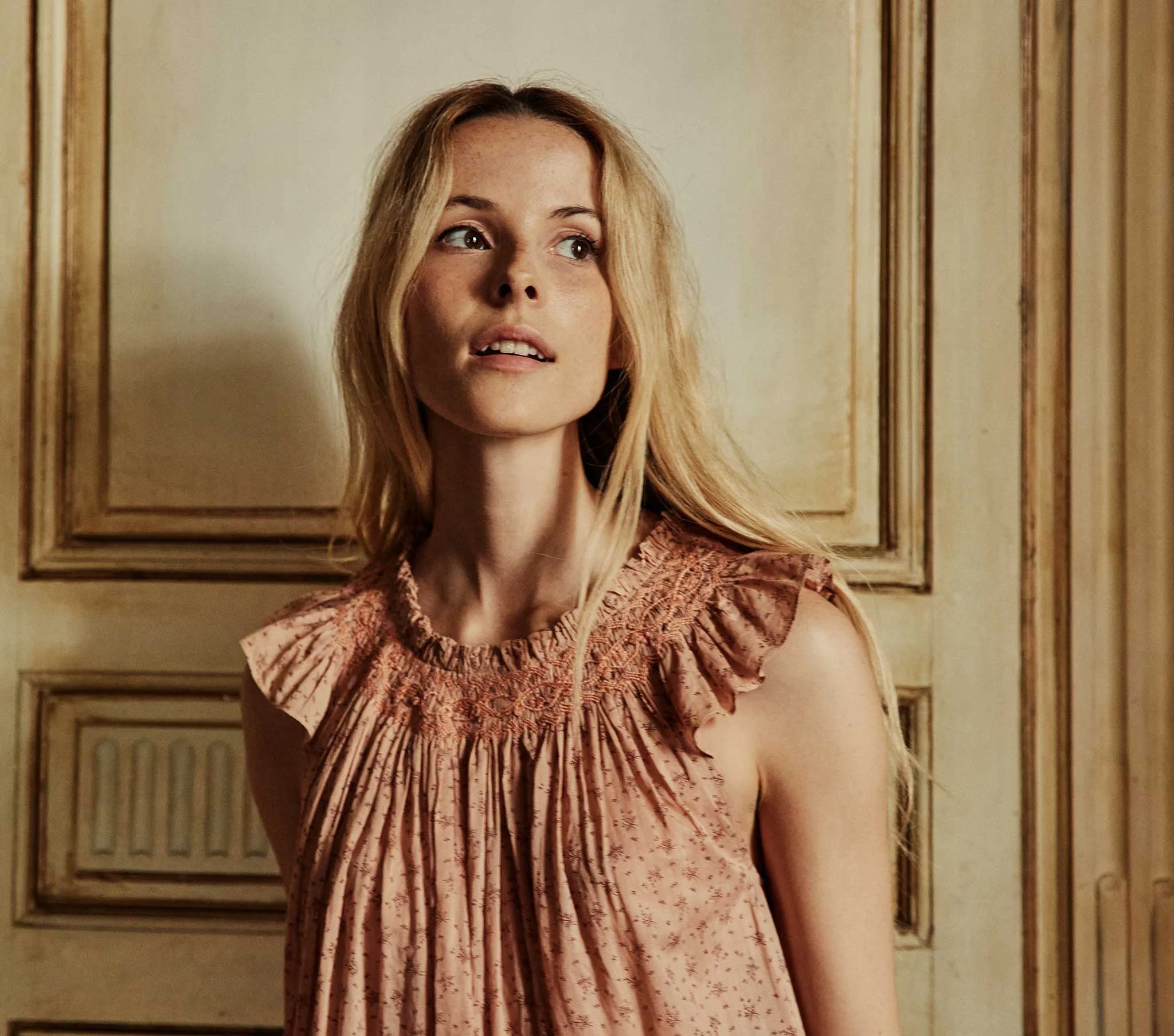 HMD -- LOVISA NIGHTGOWN -- ROSE WINDSWEPT FLORAL sold by Doen product image thumbnail 2