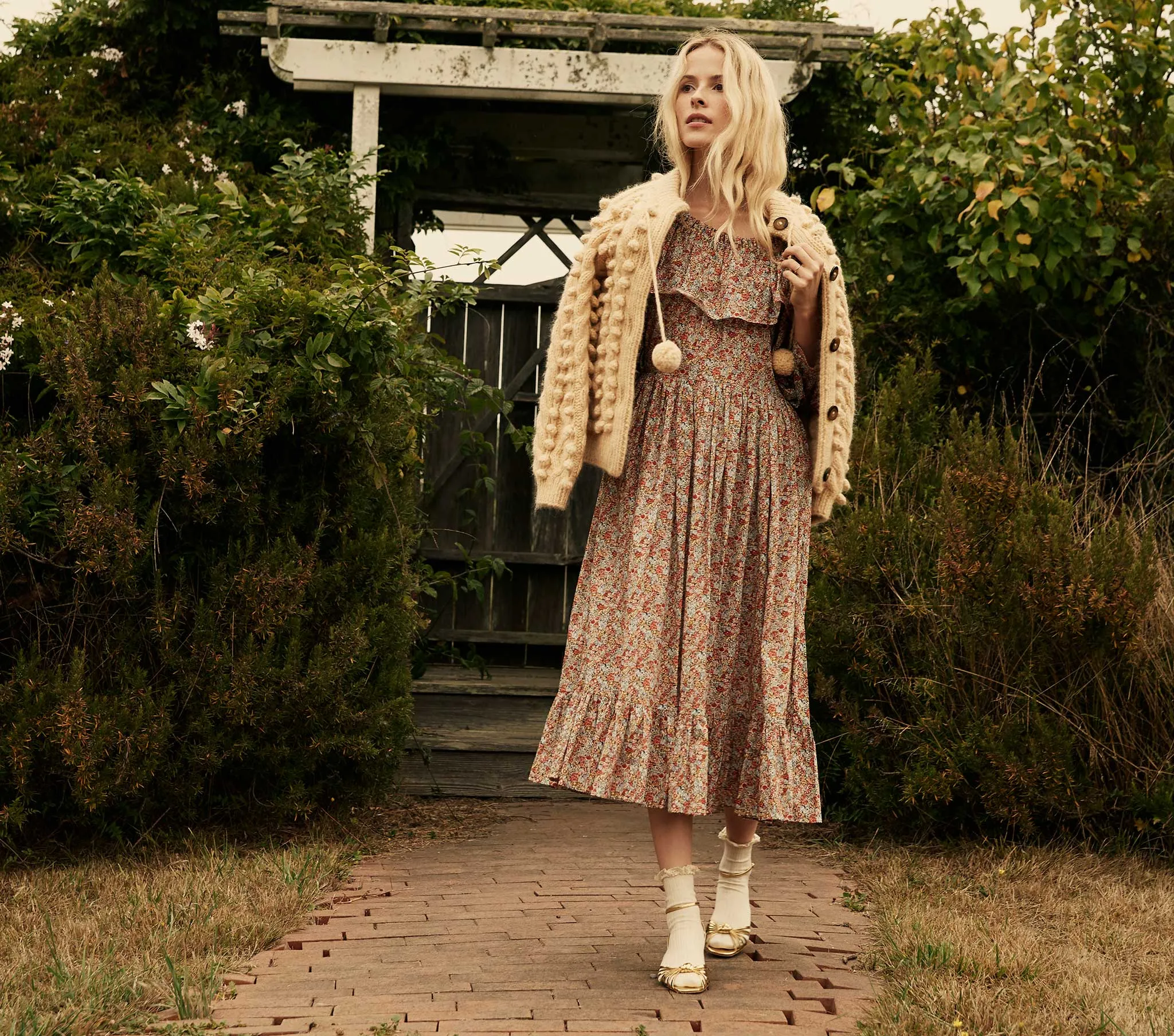 HMD -- DARCY DRESS -- RED CHIVE sold by Doen product image thumbnail 3