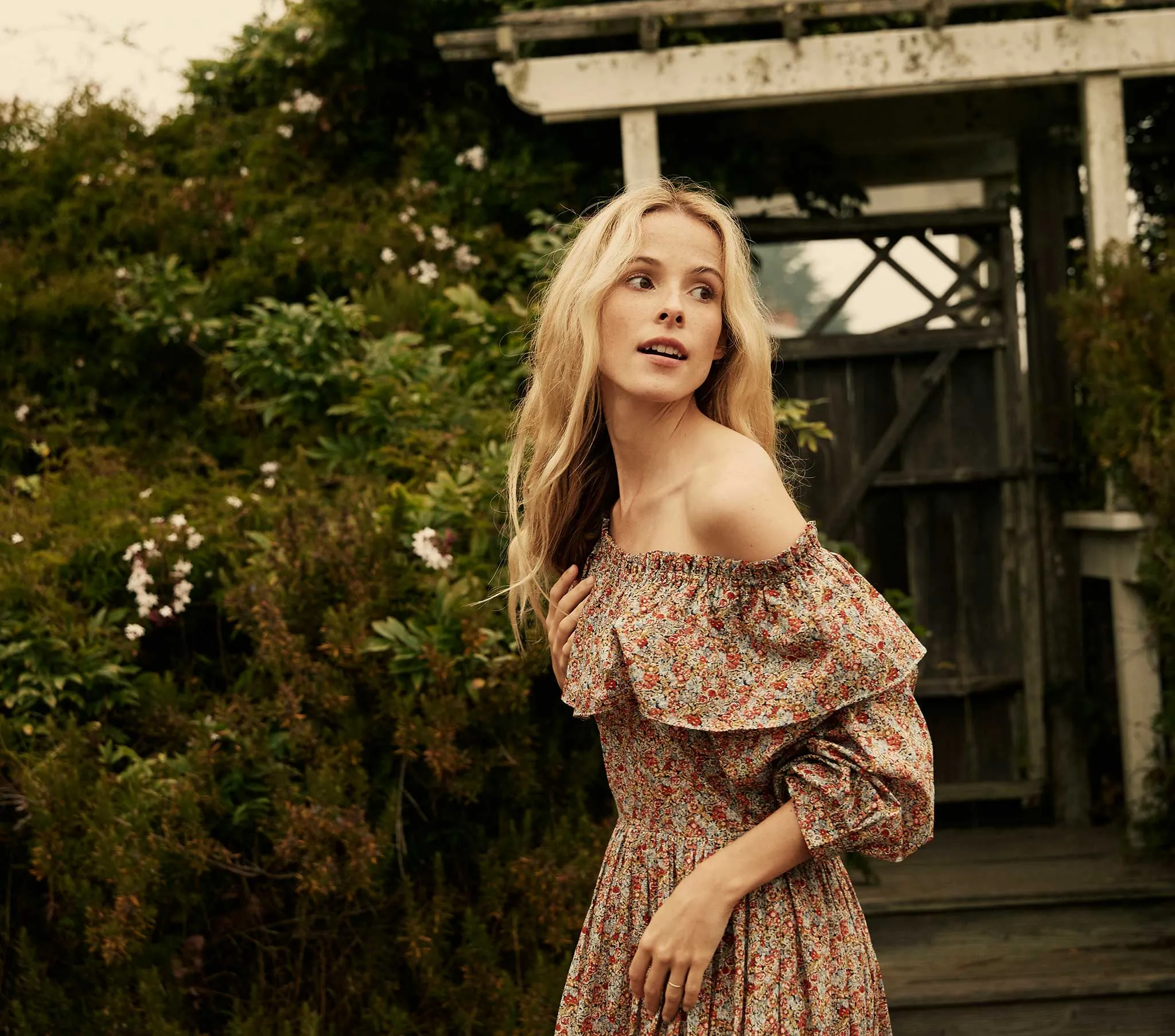 HMD -- DARCY DRESS -- RED CHIVE sold by Doen product image thumbnail 4