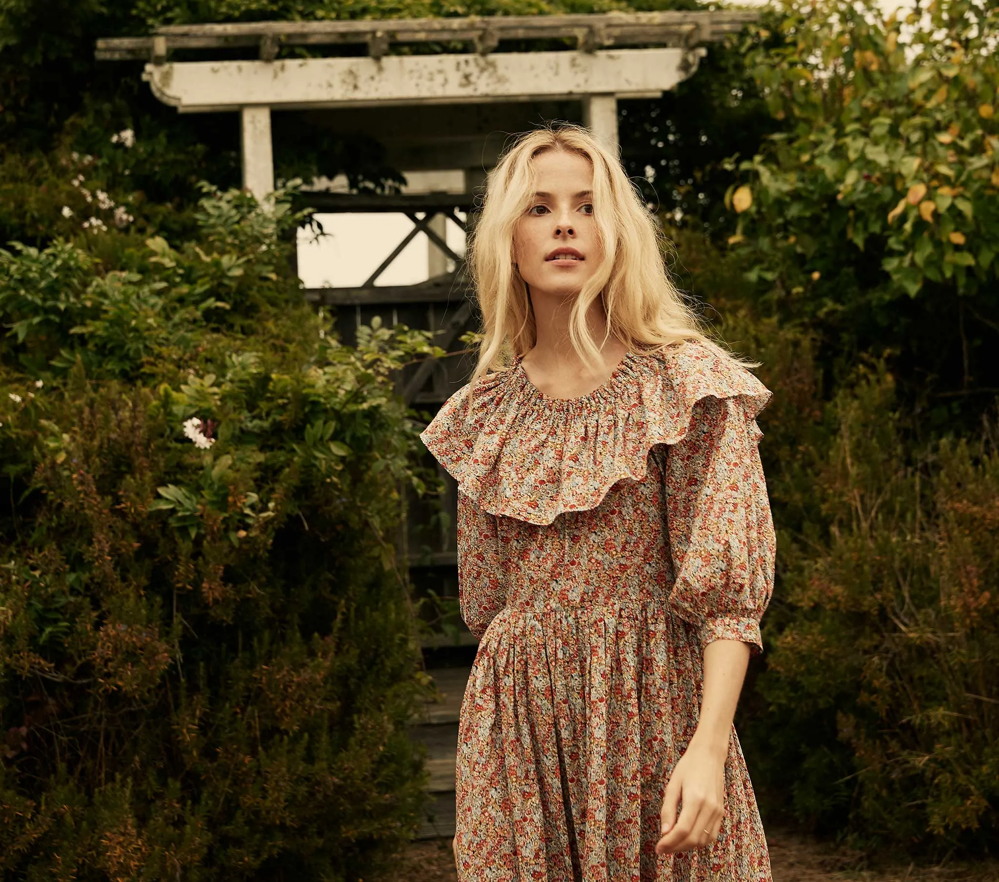 HMD -- DARCY DRESS -- RED CHIVE sold by Doen product image thumbnail 5