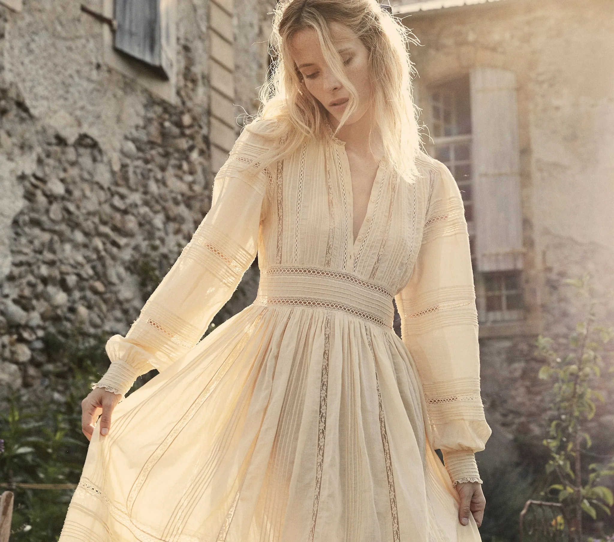 HMD -- VICIA DRESS -- SANDSTONE sold by Doen