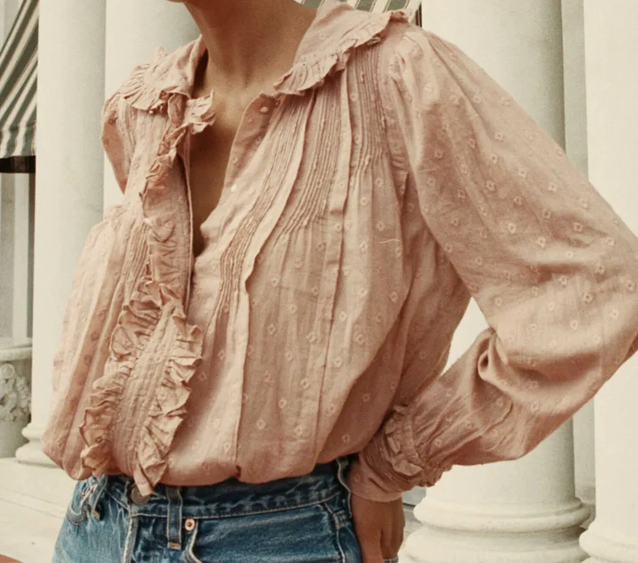 HMD -- DILLY TOP -- TOFFEE sold by Doen