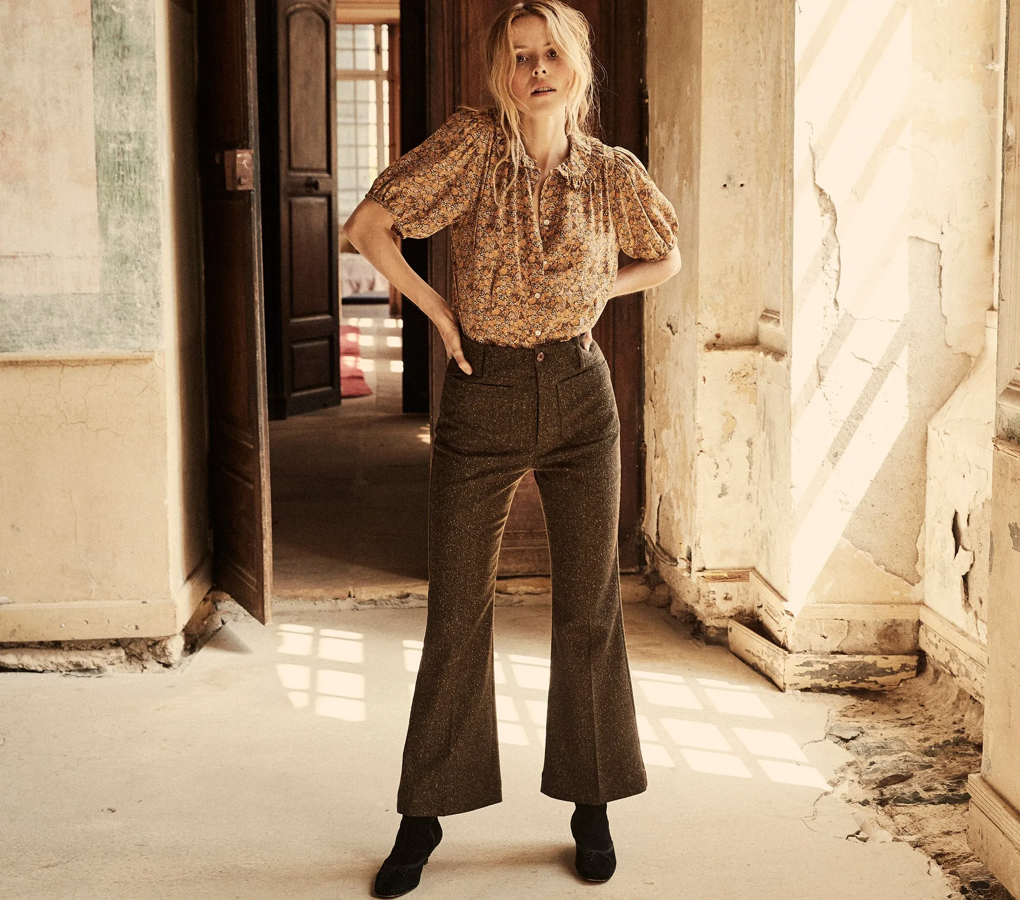 HMD -- MINNOW PANT -- DARK FERN sold by Doen product image thumbnail 3