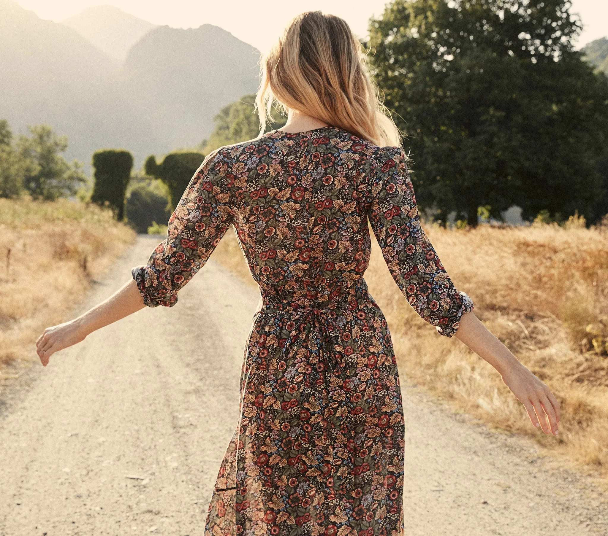 HMD -- CHARLESTON DRESS -- WILDBERRY THICKET sold by Doen product image thumbnail 4