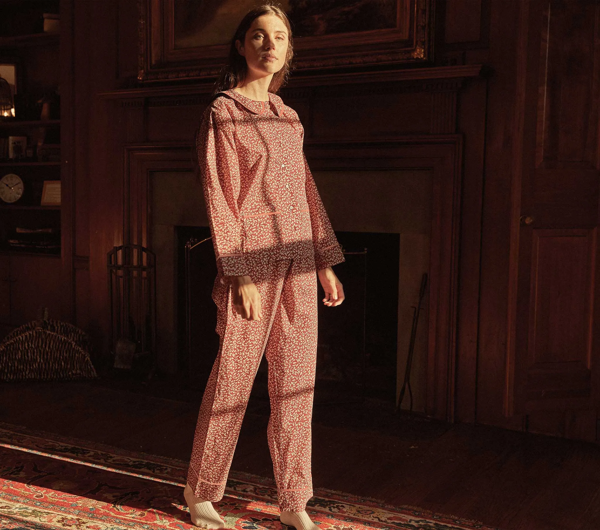 HMD -- PAZ PAJAMA -- WOODLAND BERRY FLORAL sold by Doen product image thumbnail 2