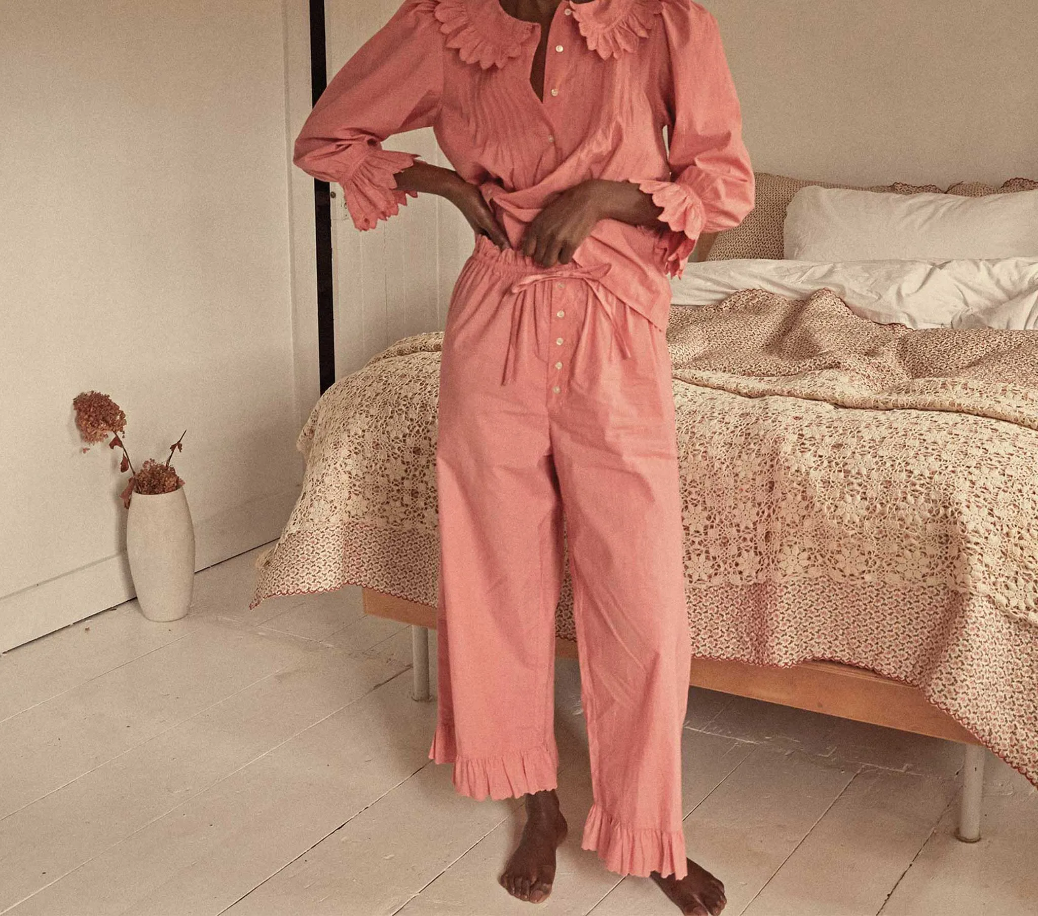 HMD -- MARGERY PANT -- BEGONIA sold by Doen