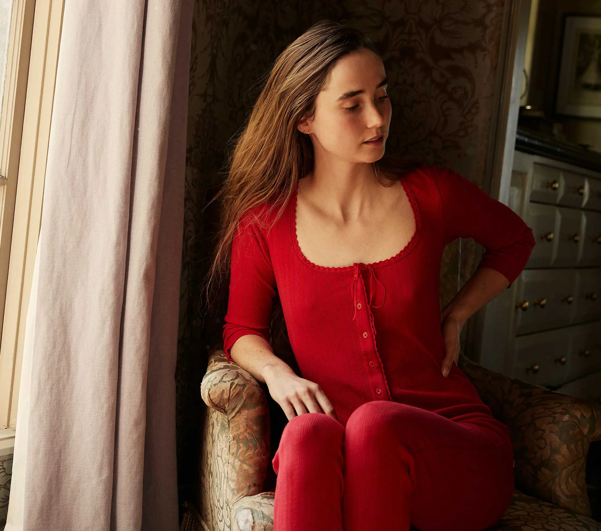 HMD -- BESSIE SUIT -- CERISE sold by Doen product image thumbnail 5