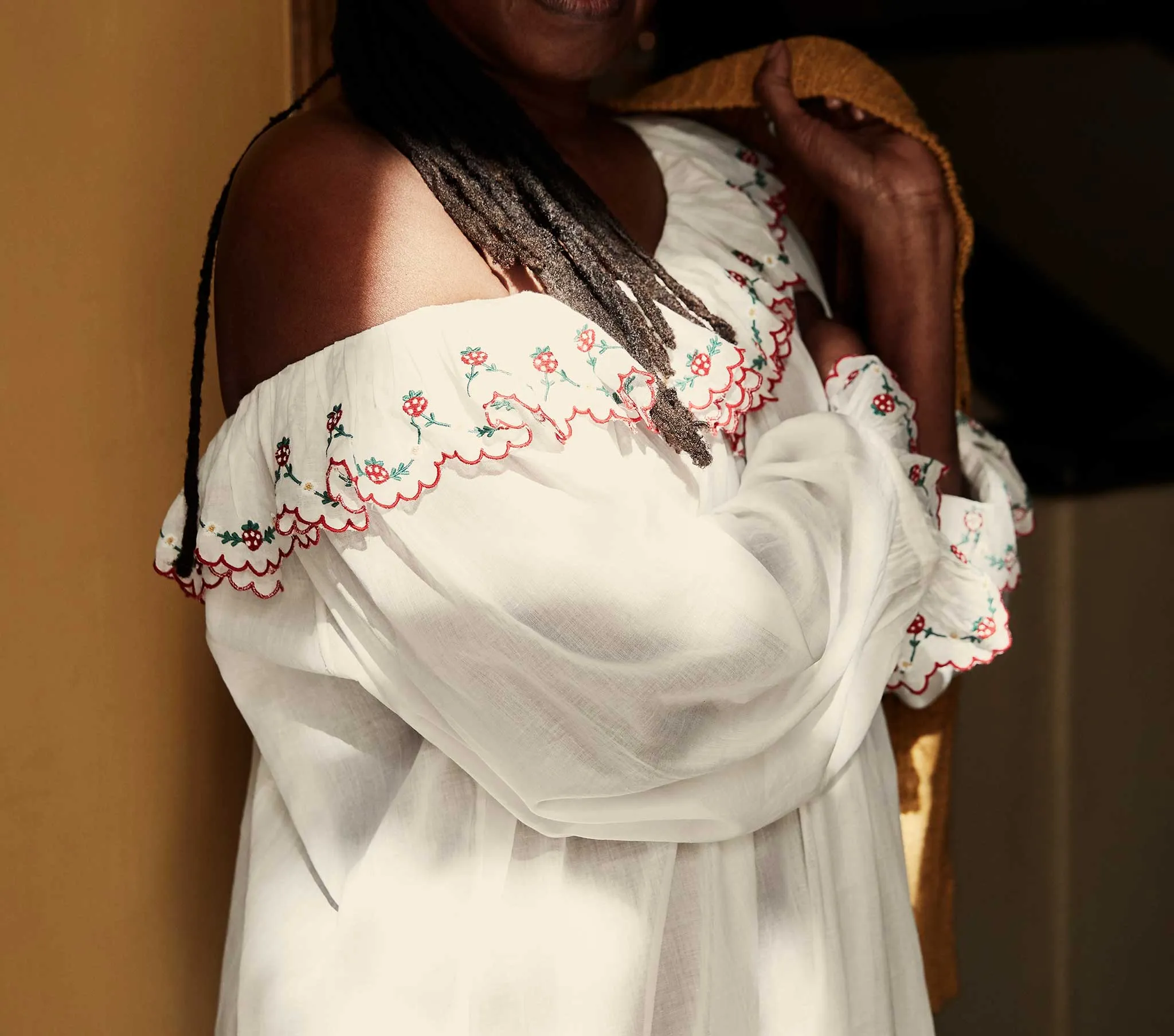 HMD -- SOLARIS NIGHTGOWN -- SALT STRAWBERRY sold by Doen product image thumbnail 3