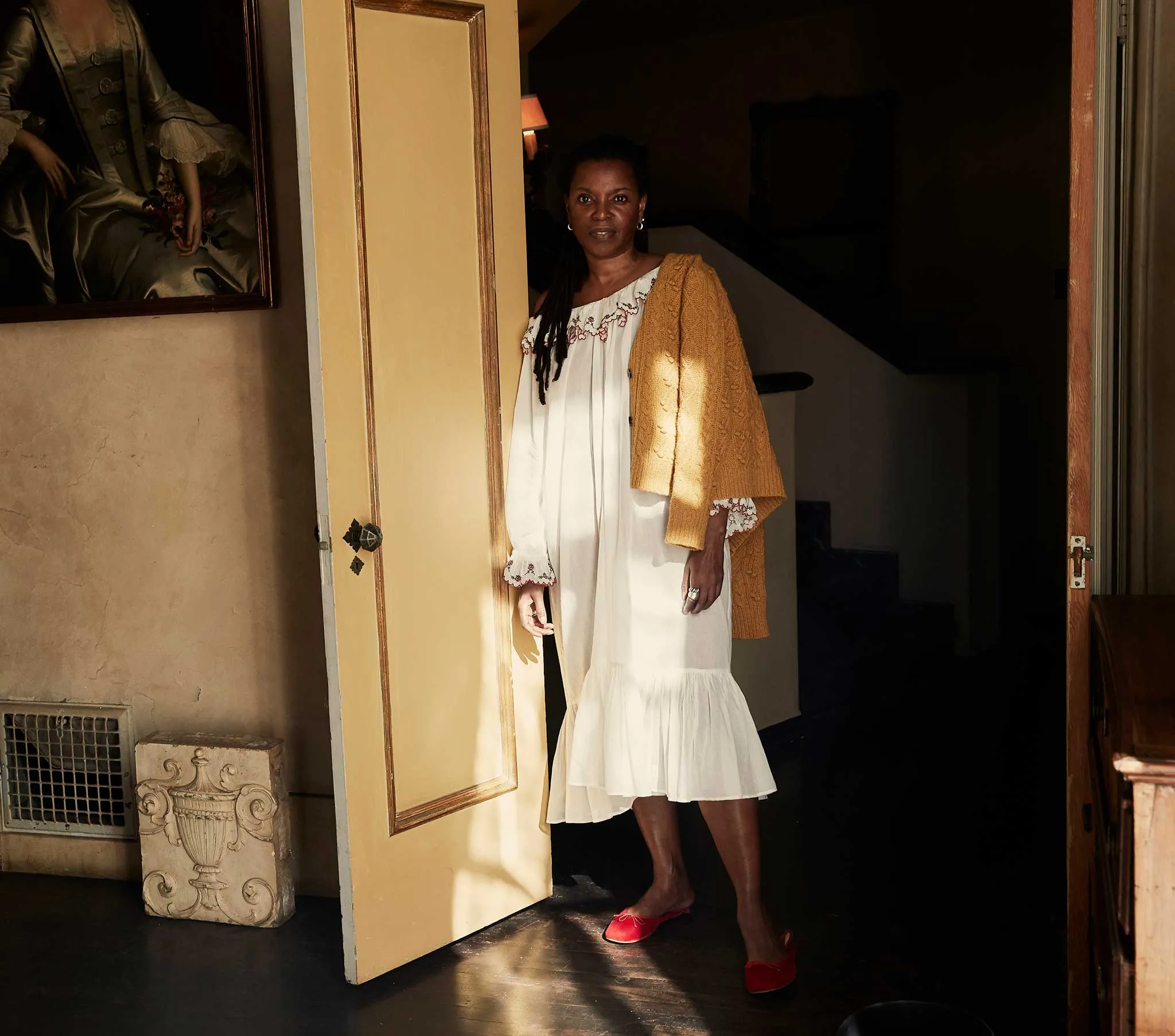 HMD -- SOLARIS NIGHTGOWN -- SALT STRAWBERRY sold by Doen