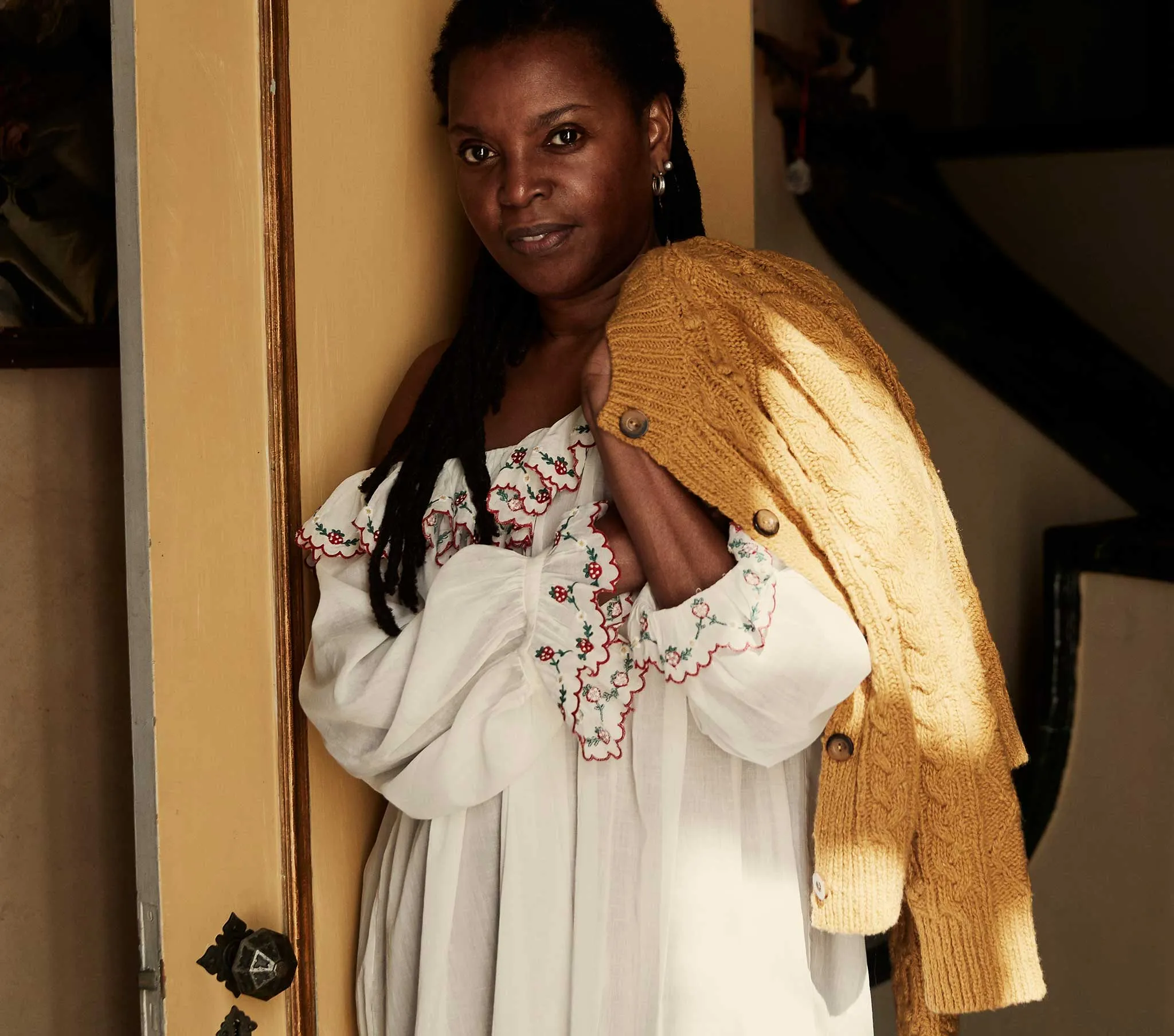 HMD -- SOLARIS NIGHTGOWN -- SALT STRAWBERRY sold by Doen product image thumbnail 5