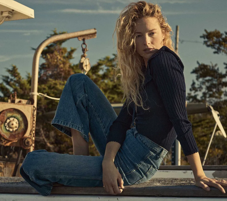 HMD -- BAIE SWEATER -- NAVY sold by Doen