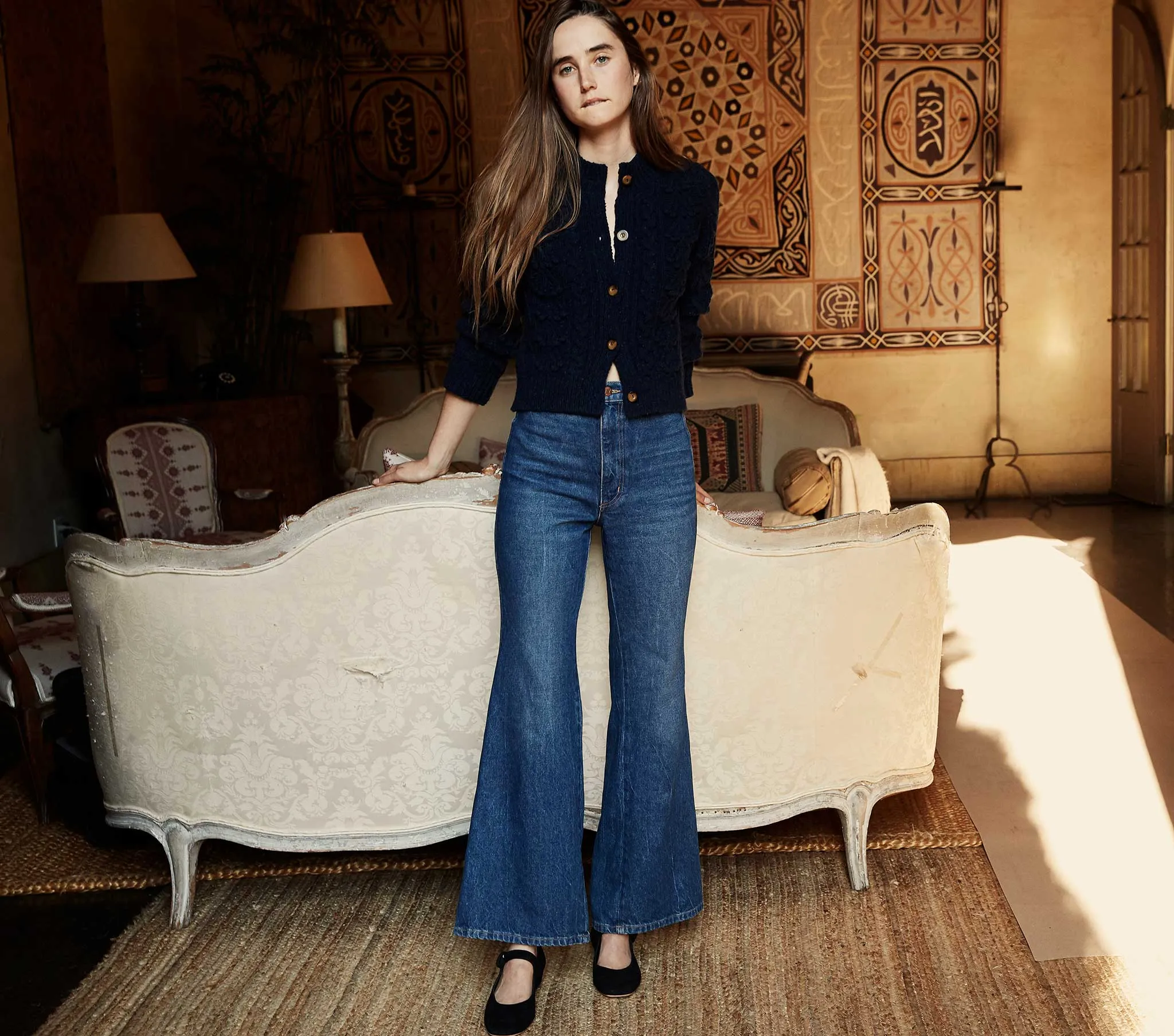 HMD -- VERONA CARDIGAN SWEATER -- NAVY sold by Doen product image thumbnail 2