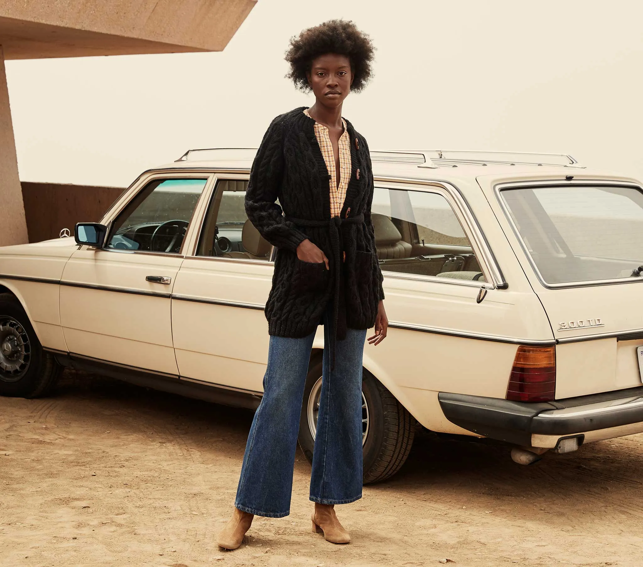 HMD -- BRIGHTON CARDIGAN SWEATER -- BLACK sold by Doen product image thumbnail 4