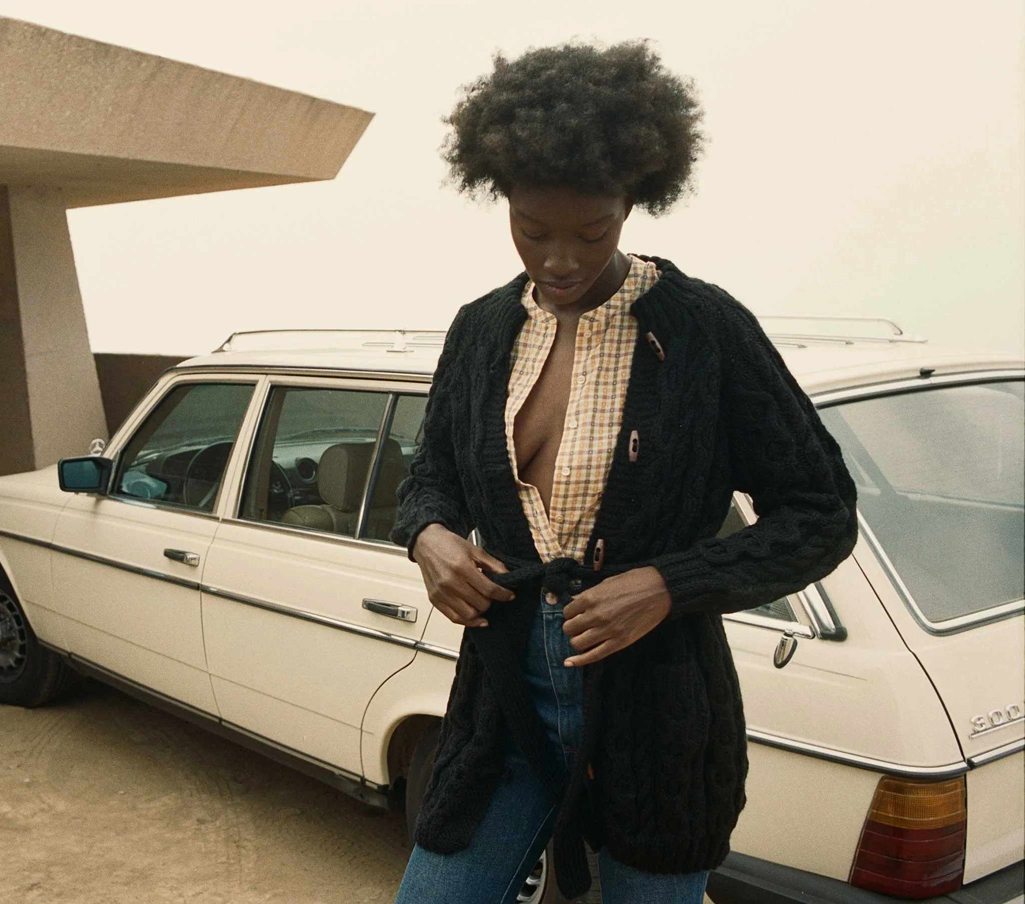 HMD -- BRIGHTON CARDIGAN SWEATER -- BLACK sold by Doen