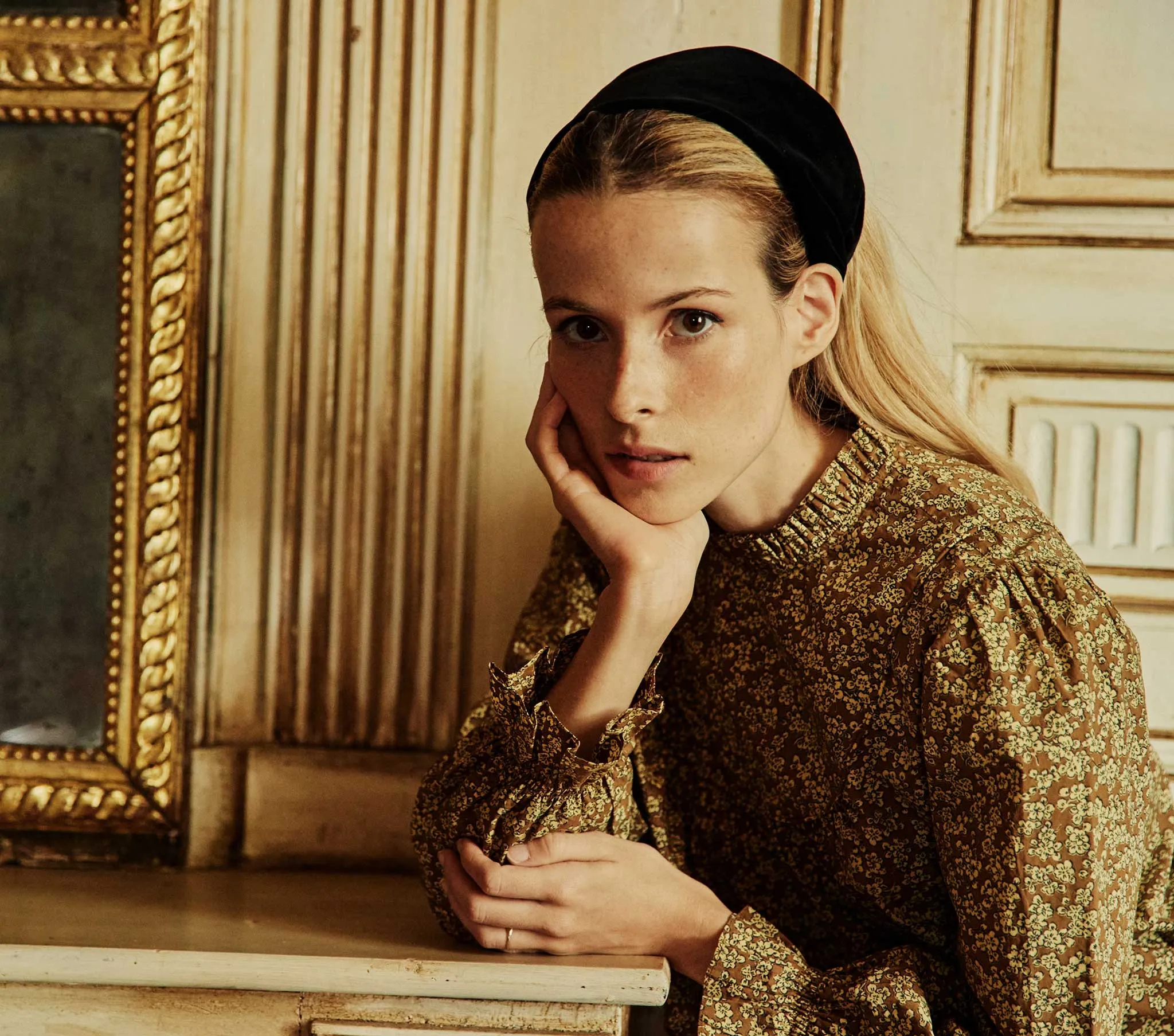 HMD -- MILDRED HEADBAND -- BLACK sold by Doen