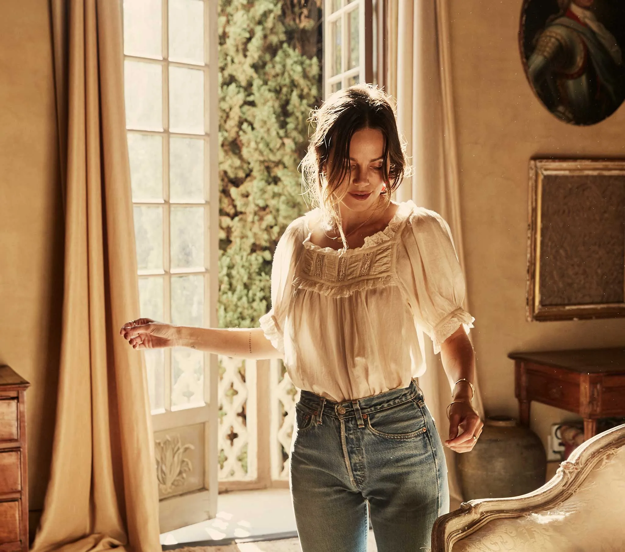 HMD -- FRANCES TOP -- ALABASTER sold by Doen