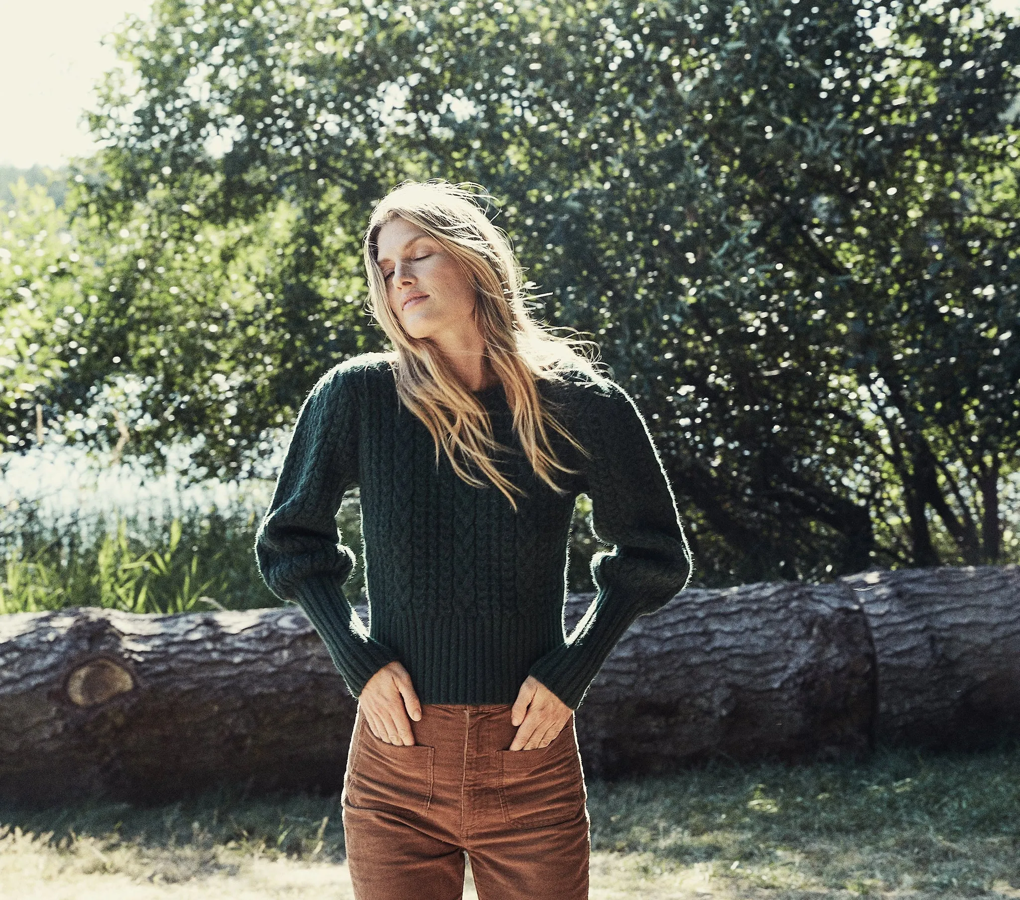 HMD -- MULBERRY SWEATER -- DEEP FOREST sold by Doen product image thumbnail 2