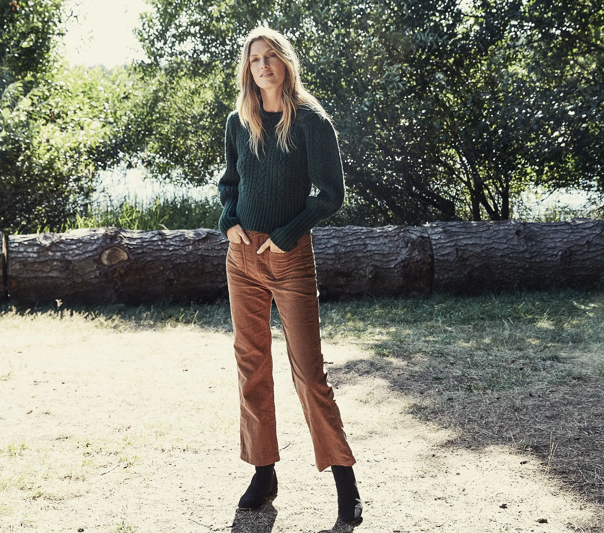 HMD -- MULBERRY SWEATER -- DEEP FOREST sold by Doen product image thumbnail 4