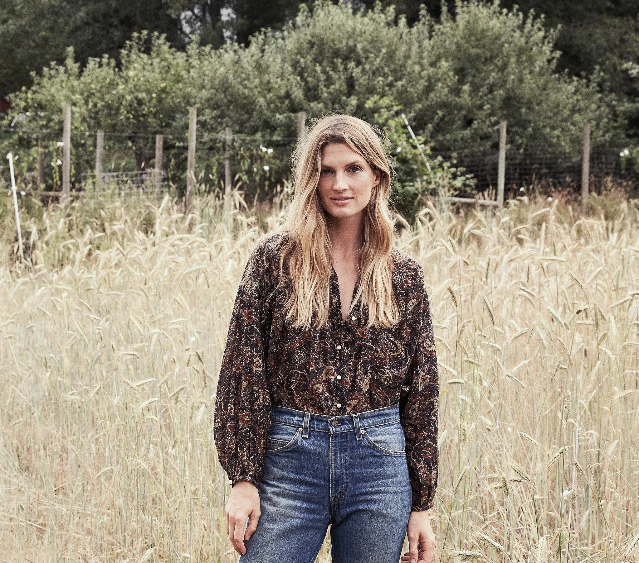 HMD -- THE JANE BLOUSE -- ANITA PAISLEY sold by Doen product image thumbnail 4