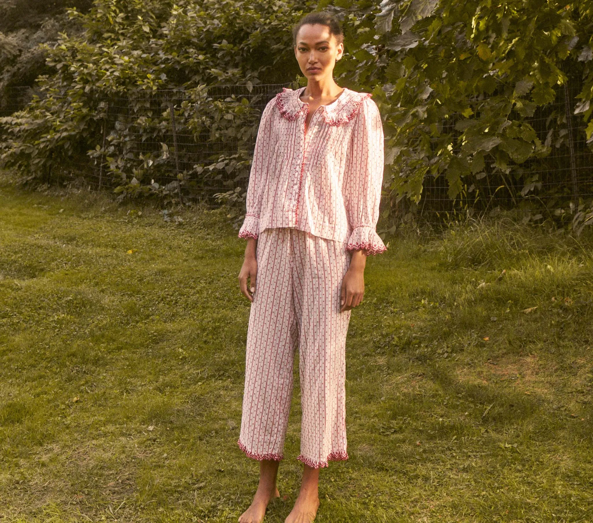 HMD -- DOVER PANT -- AMARELLE CHERRY sold by Doen product image thumbnail 4