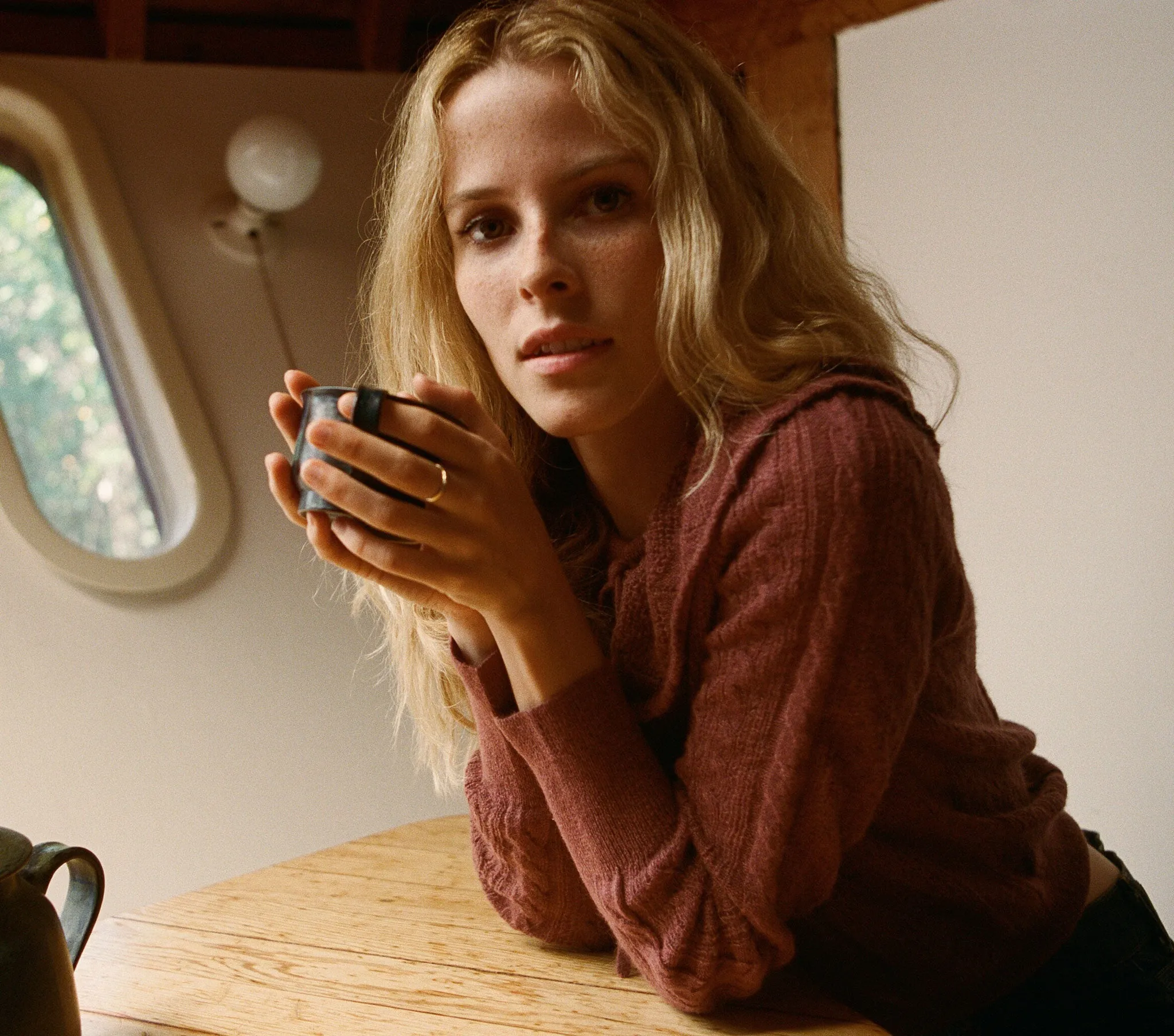 HMD -- MAGPIE SWEATER -- ENGLISH ROSE sold by Doen product image thumbnail 3