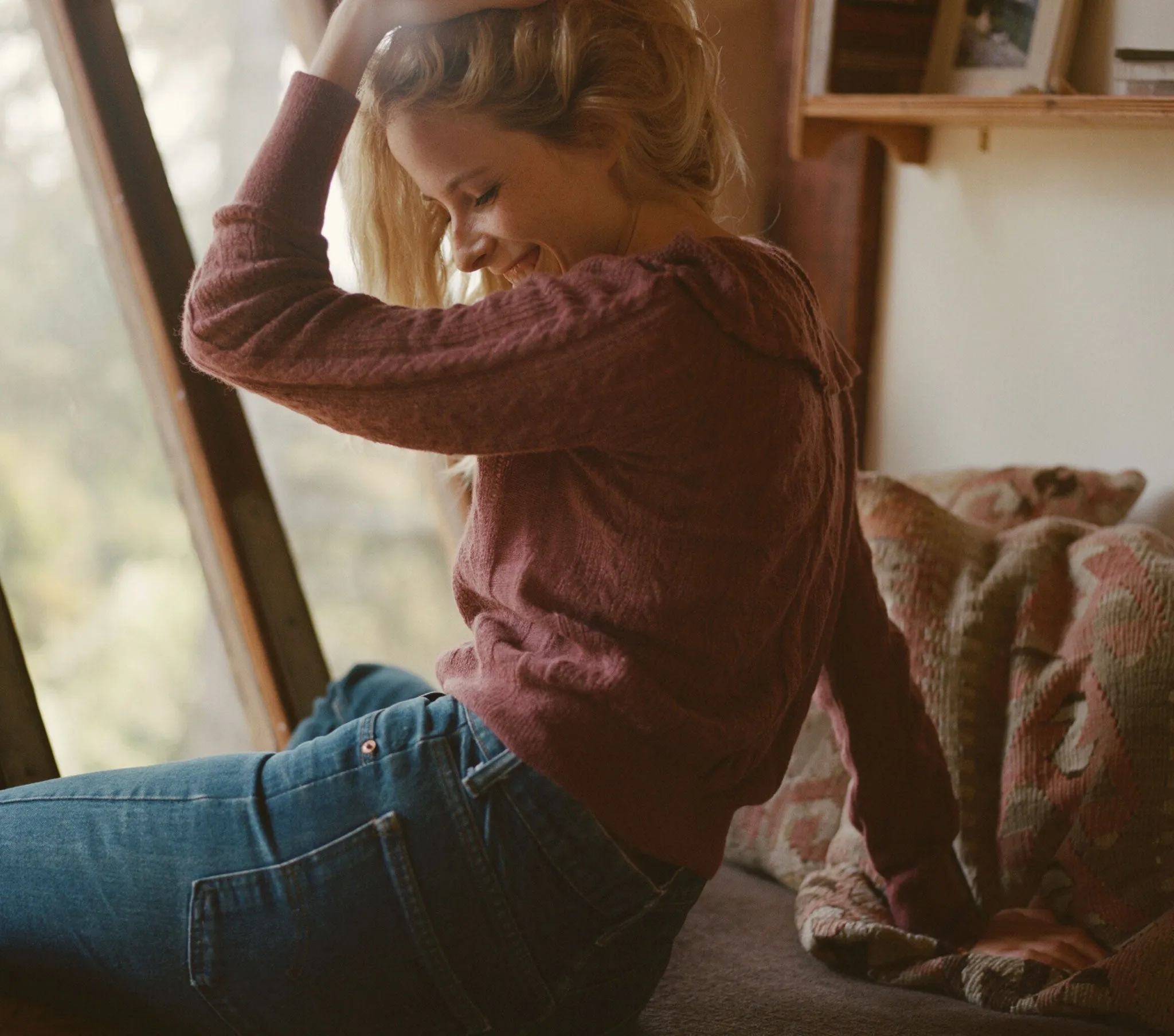 HMD -- MAGPIE SWEATER -- ENGLISH ROSE sold by Doen product image thumbnail 4