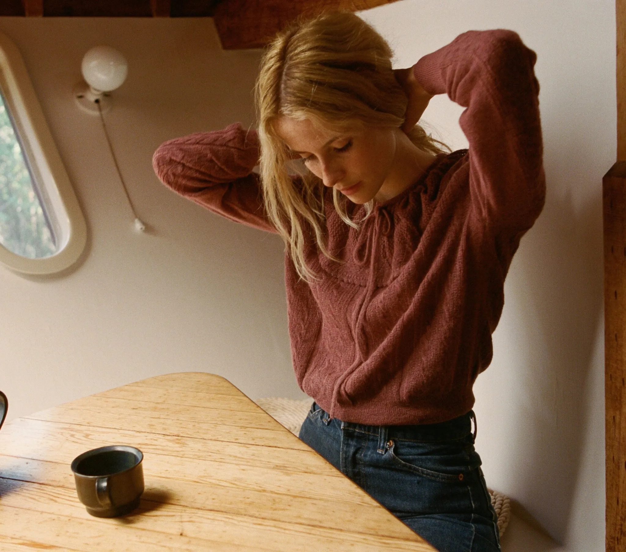 HMD -- MAGPIE SWEATER -- ENGLISH ROSE sold by Doen