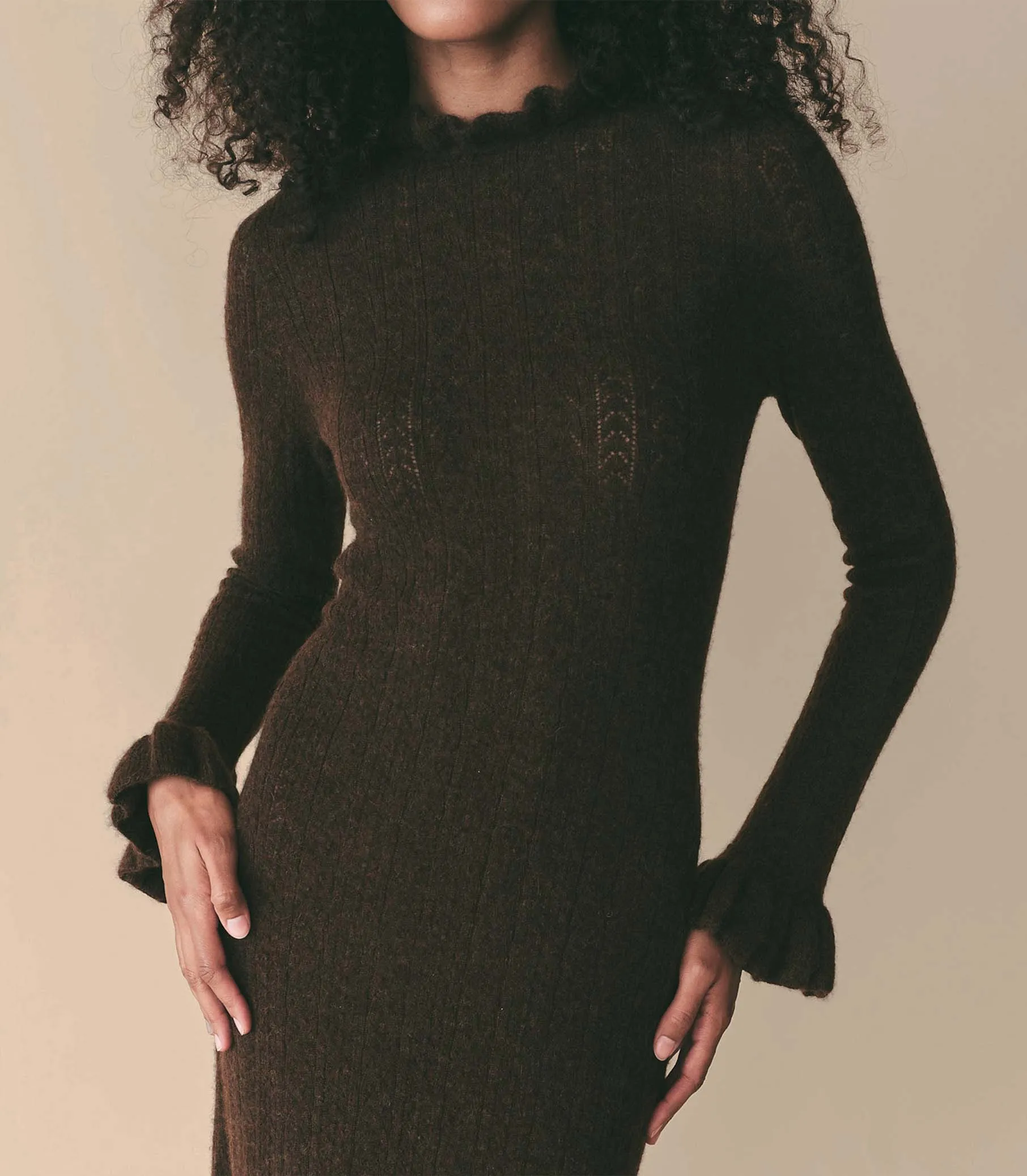 HMD -- ESTELLA DRESS -- DARK CACAO sold by Doen product image thumbnail 2