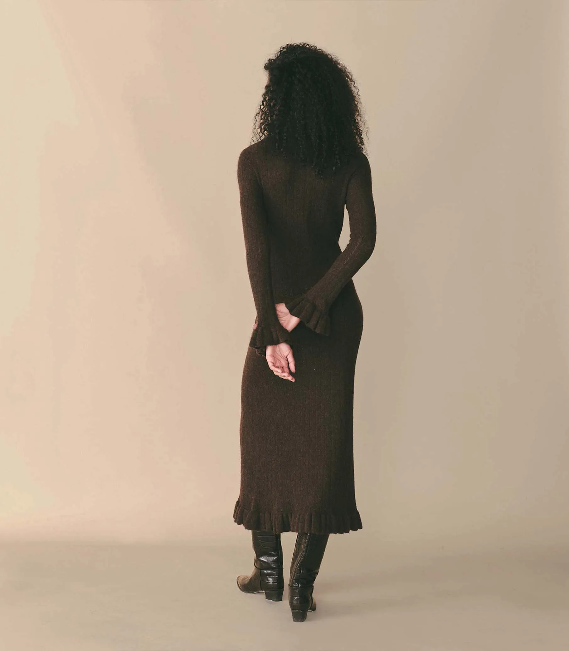 HMD -- ESTELLA DRESS -- DARK CACAO sold by Doen product image thumbnail 3