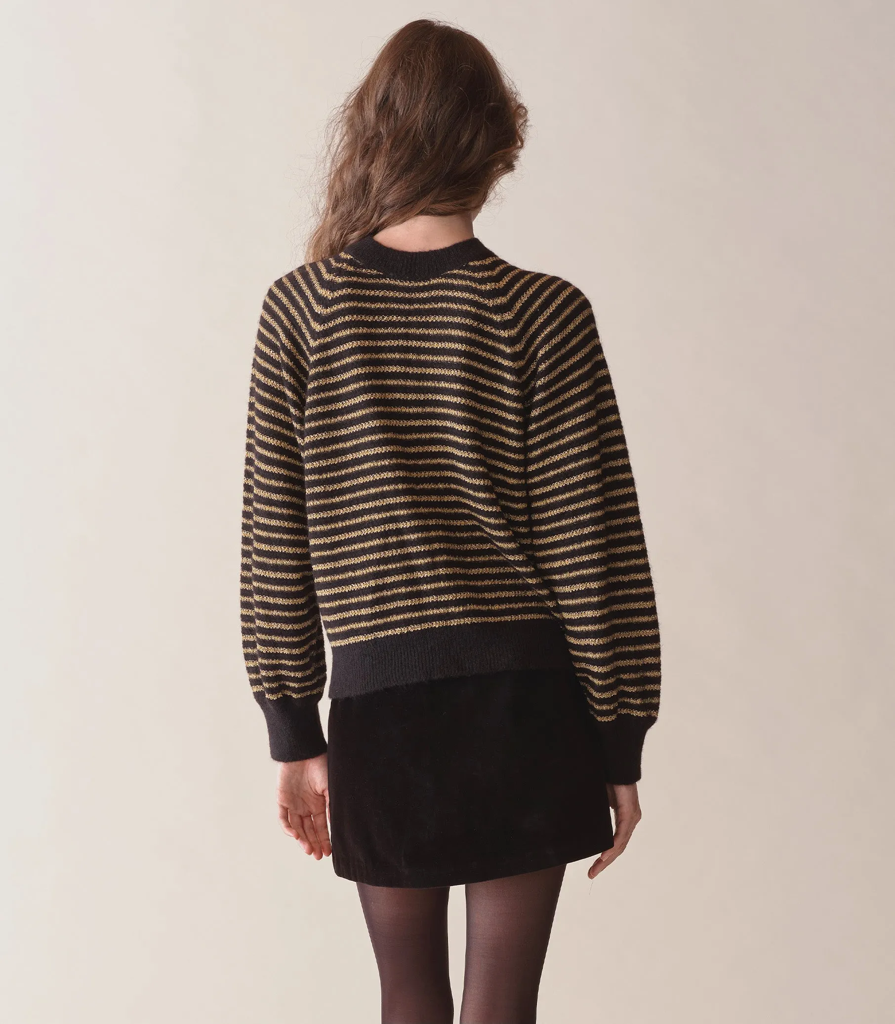 HMD -- MARSENA SWEATER -- BLACK AND GOLD sold by Doen product image thumbnail 3