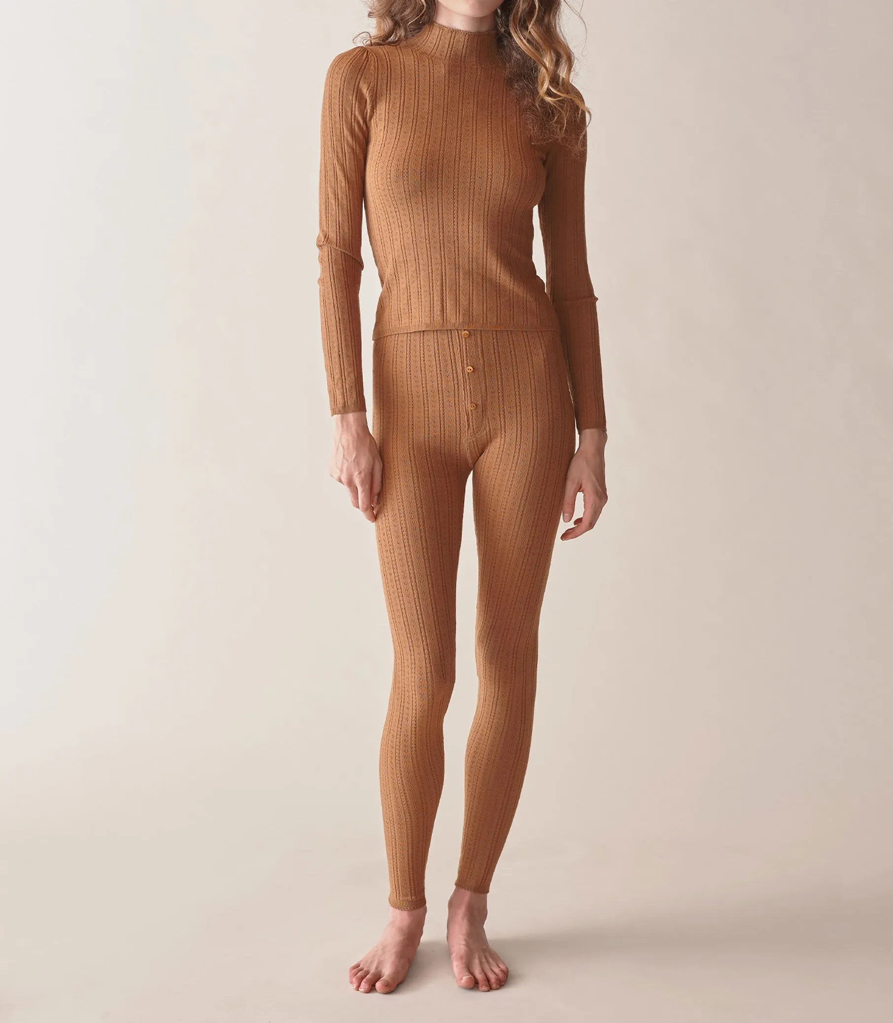 HMD -- LETO KNIT PANT -- TOASTED PECAN sold by Doen product image thumbnail 2