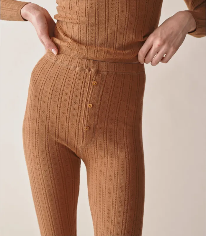 HMD -- LETO KNIT PANT -- TOASTED PECAN made by Doen