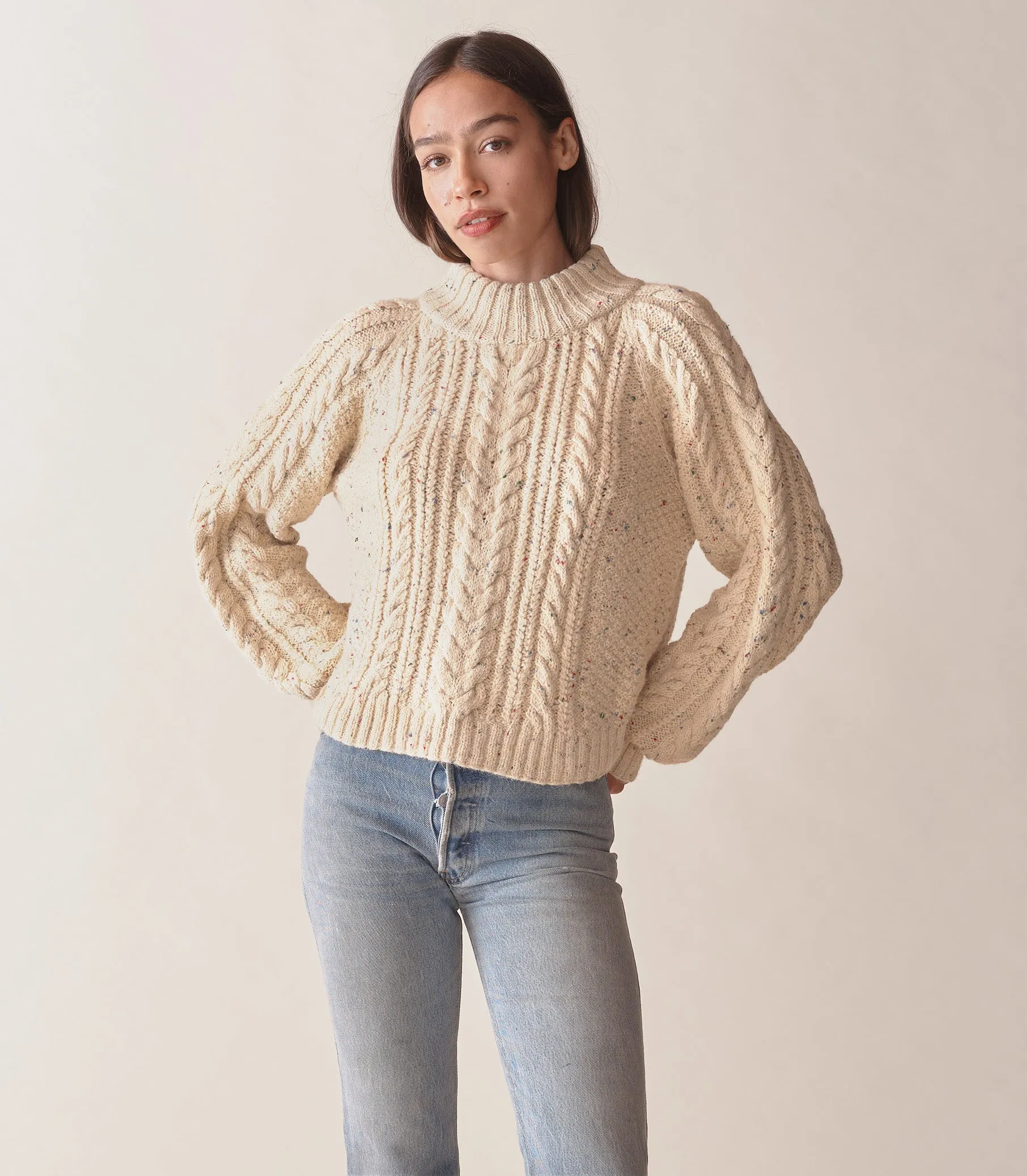 HMD -- SERENA SWEATER -- CREAM sold by Doen product image thumbnail 4