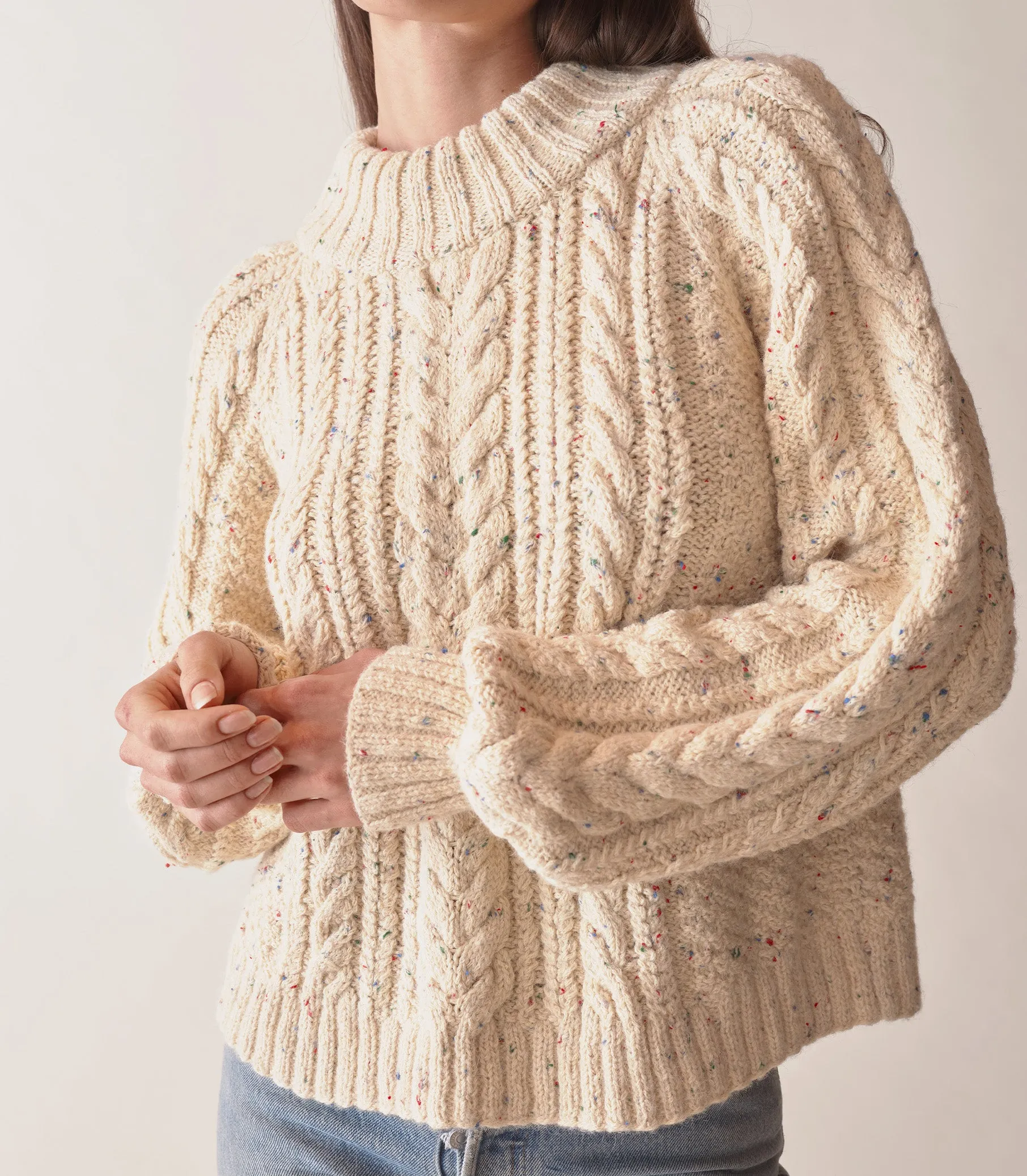 HMD -- SERENA SWEATER -- CREAM sold by Doen product image thumbnail 2