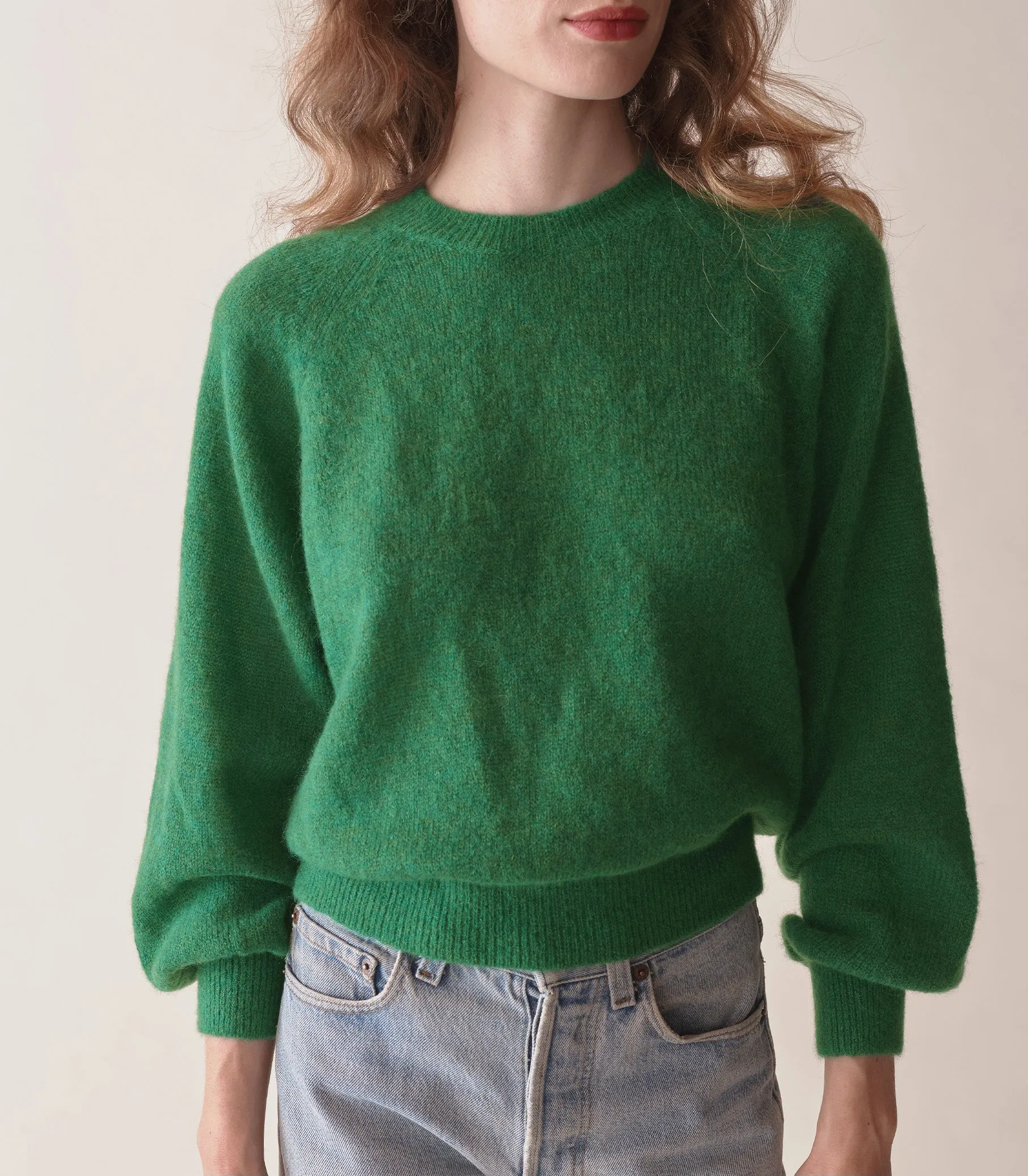 HMD -- MARSENA SWEATER -- EVERGREEN sold by Doen product image thumbnail 2