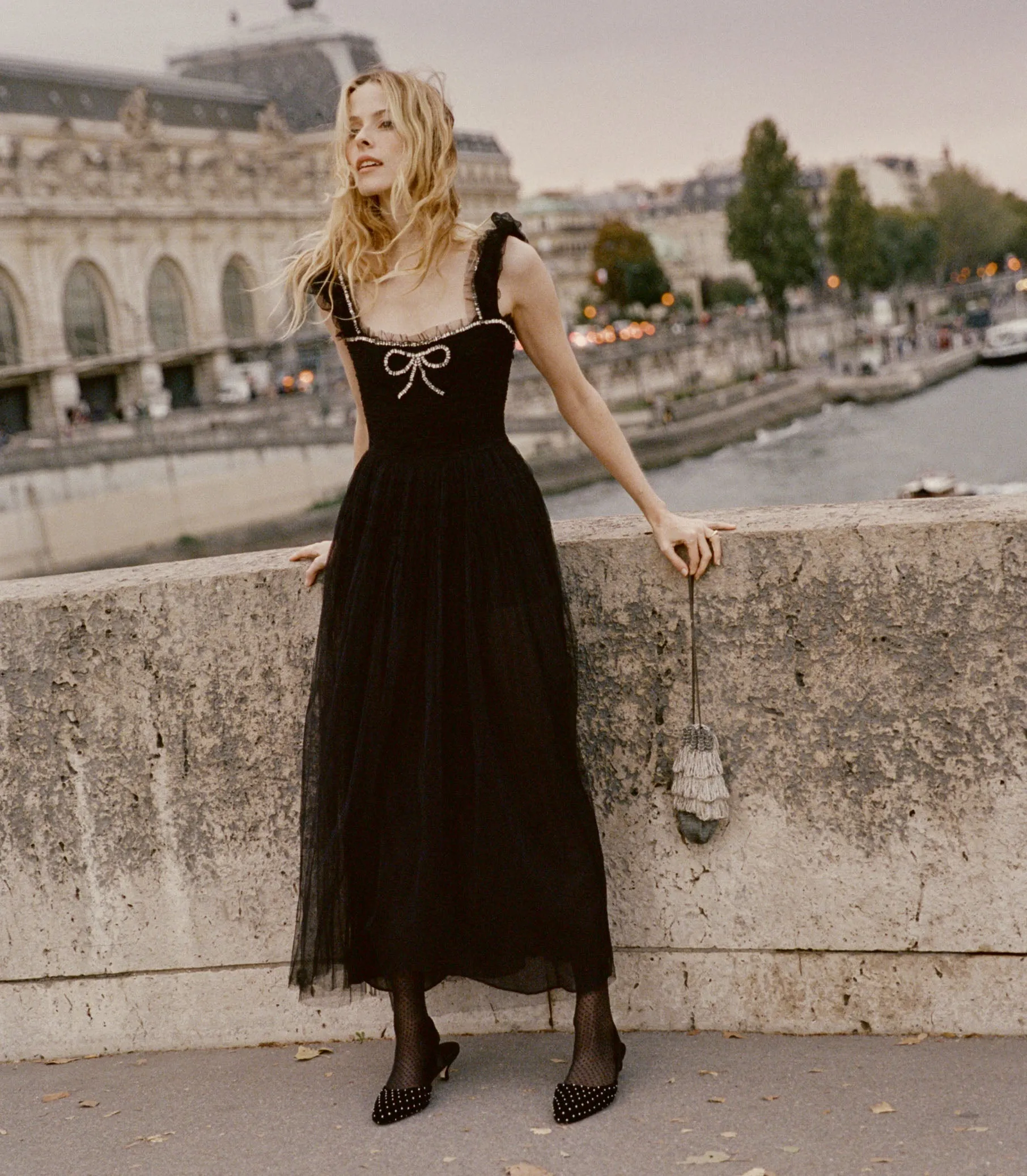 HMD -- PAMELINA DRESS -- BLACK sold by Doen product image thumbnail 3